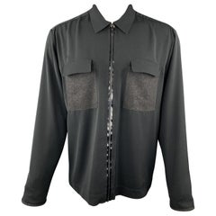 MARITHE+FRANCOIS GIRBAUD Size S Black Polyester Zip Up Lightweight Jacket