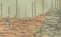 Maritime and Terrestrial Survey of Spanish Santander in 1901, An Original Map