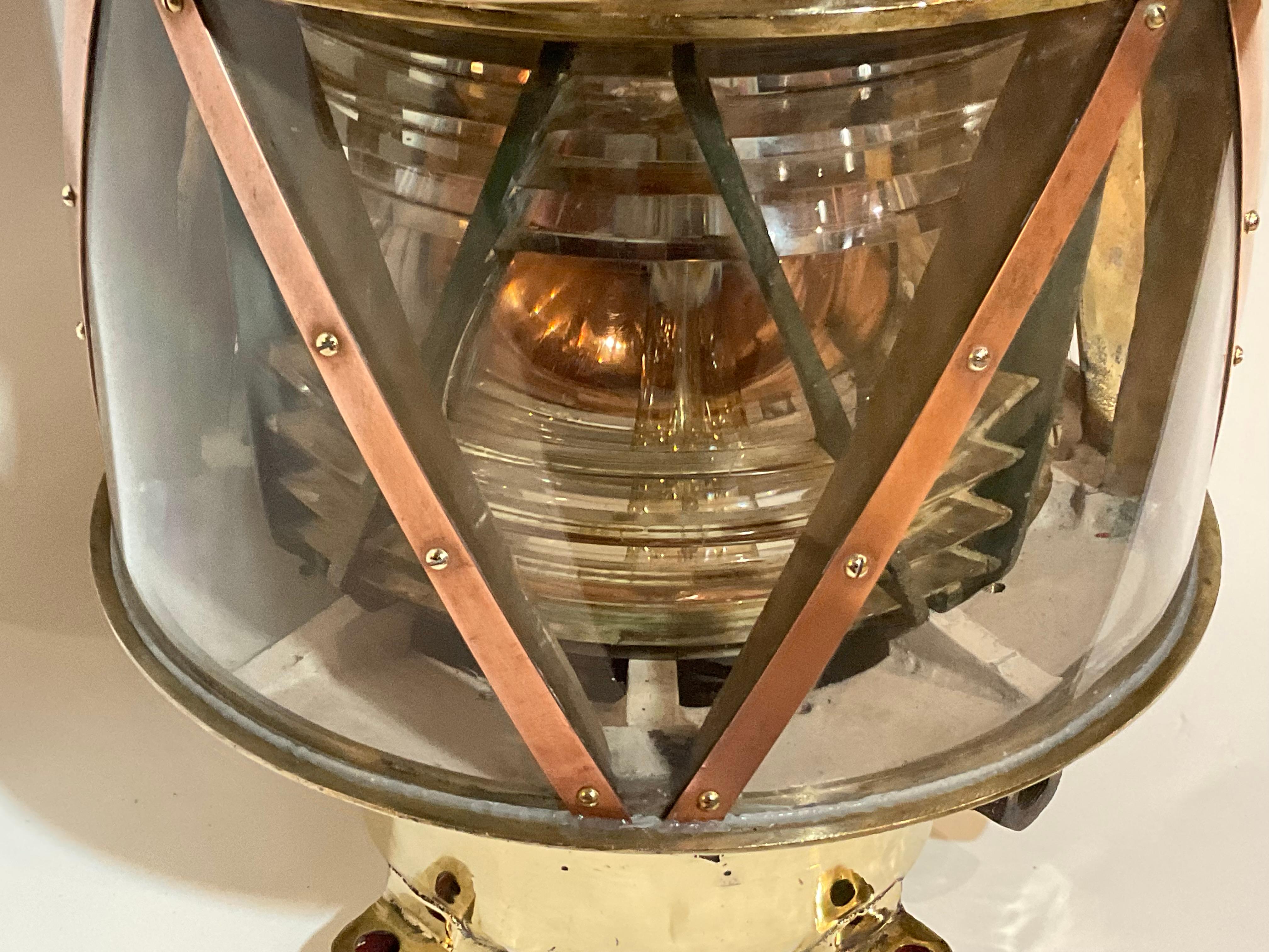 Maritime Beacon With Fresnel Lens For Sale 8