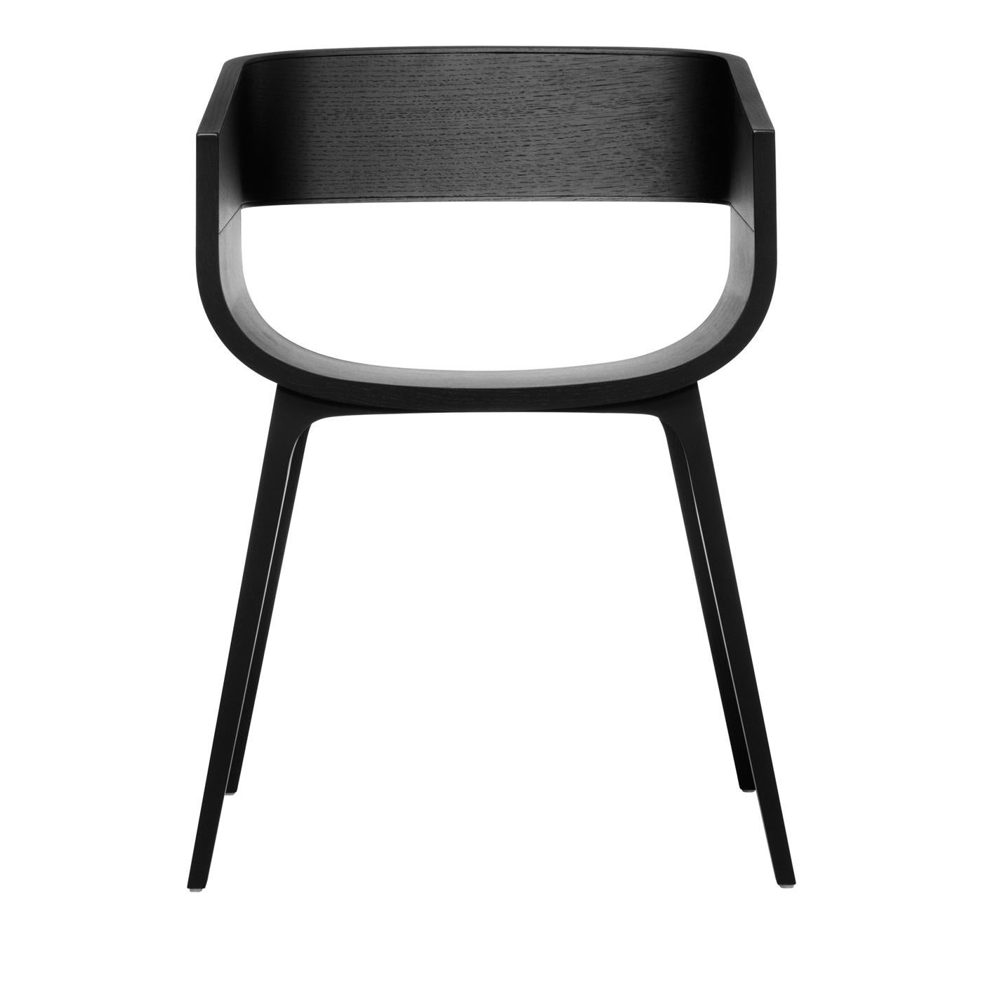 Maritime Black Oak Chair by Benjamin Hubert In New Condition In Milan, IT