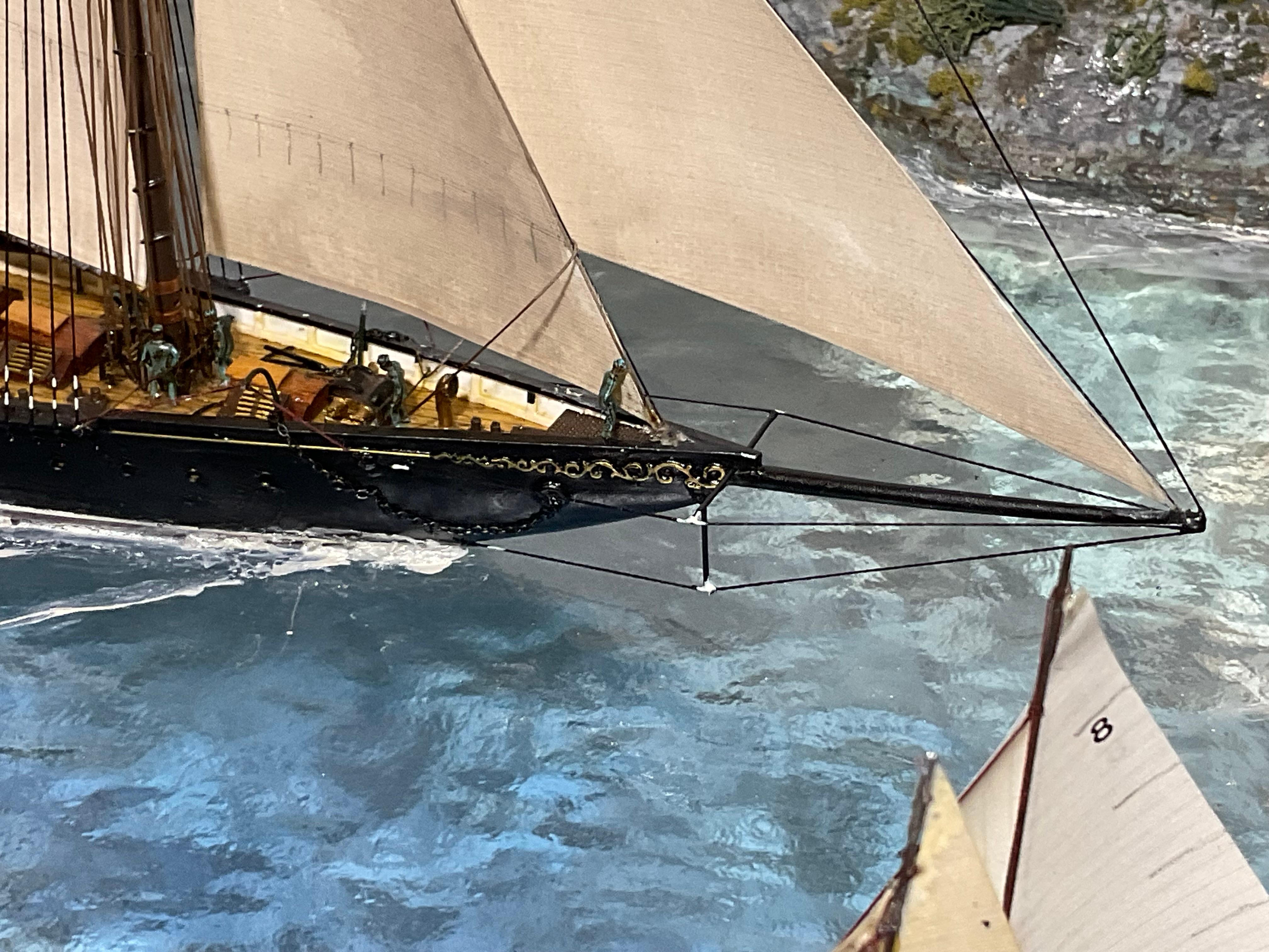 Maritime Diorama of Schooner Yacht Atlantic For Sale 10