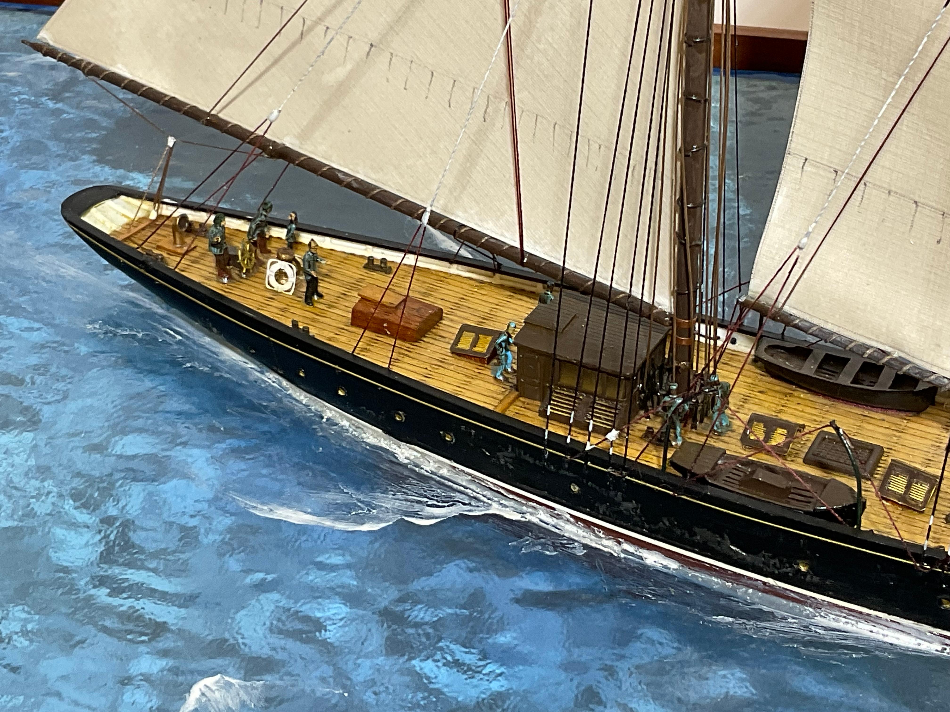 Maritime Diorama of Schooner Yacht Atlantic For Sale 13