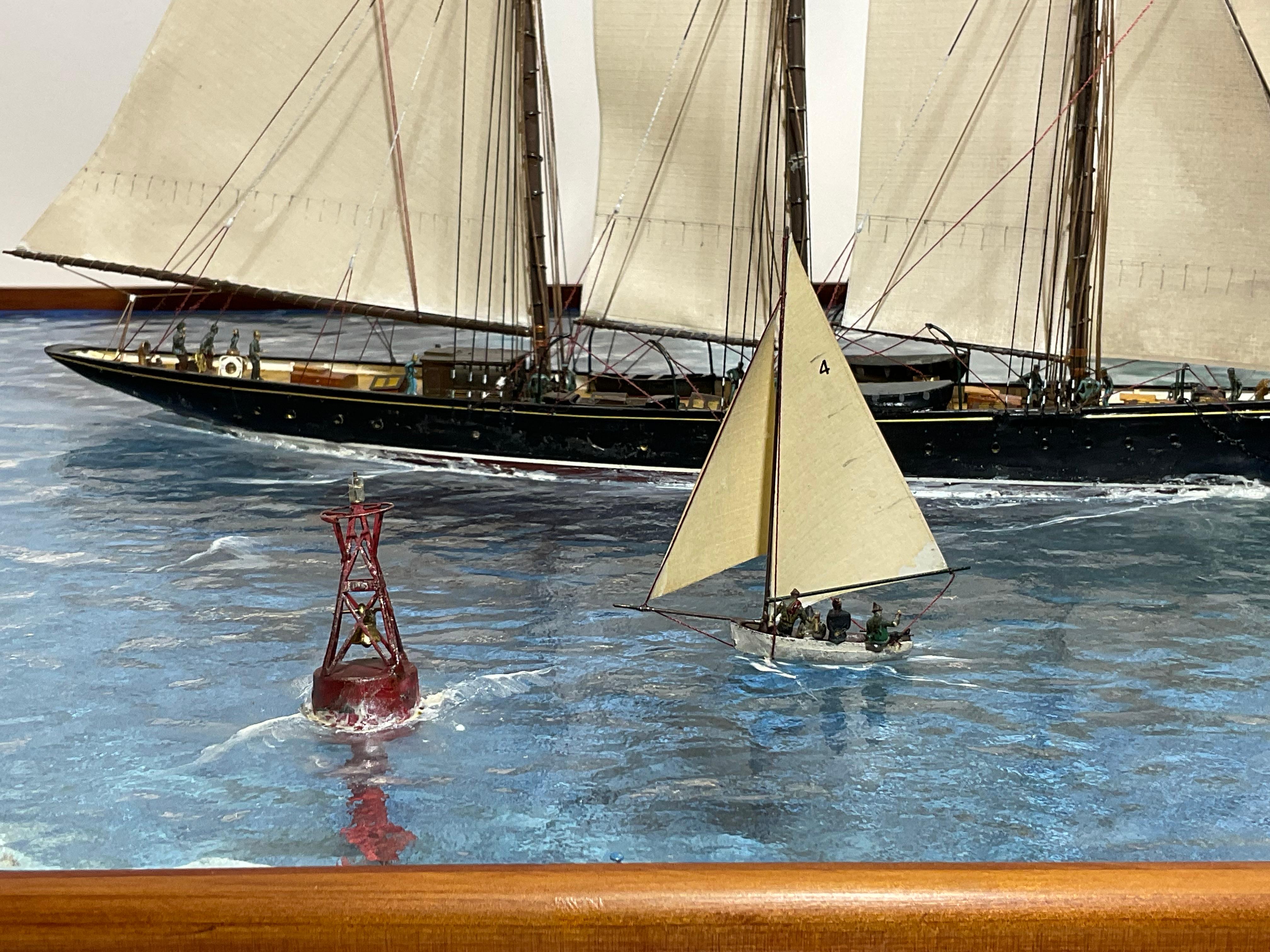 Maritime Diorama of Schooner Yacht Atlantic For Sale 1