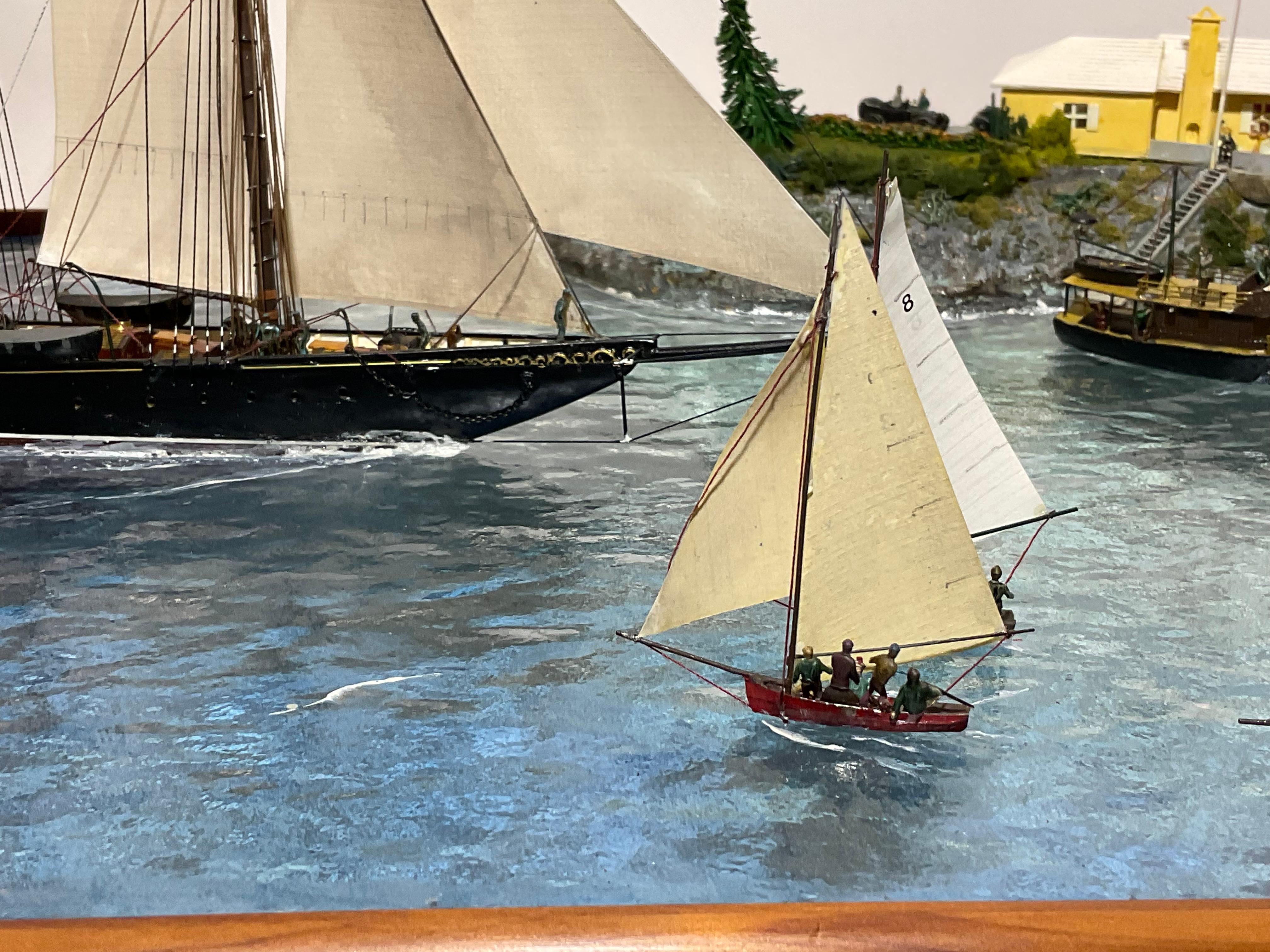 Maritime Diorama of Schooner Yacht Atlantic For Sale 2