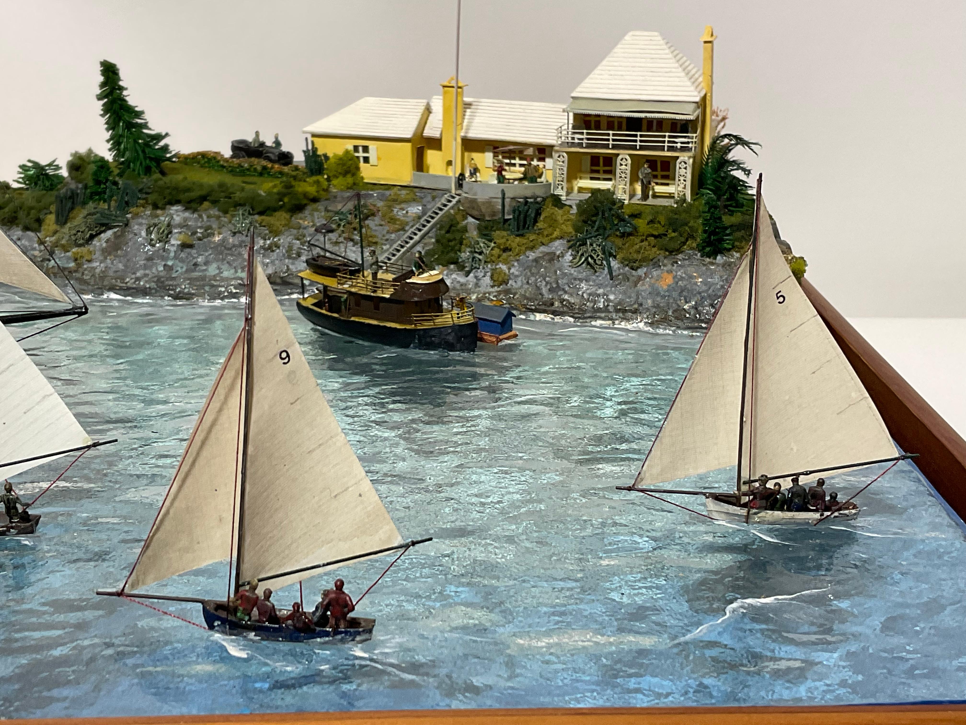 Maritime Diorama of Schooner Yacht Atlantic For Sale 3