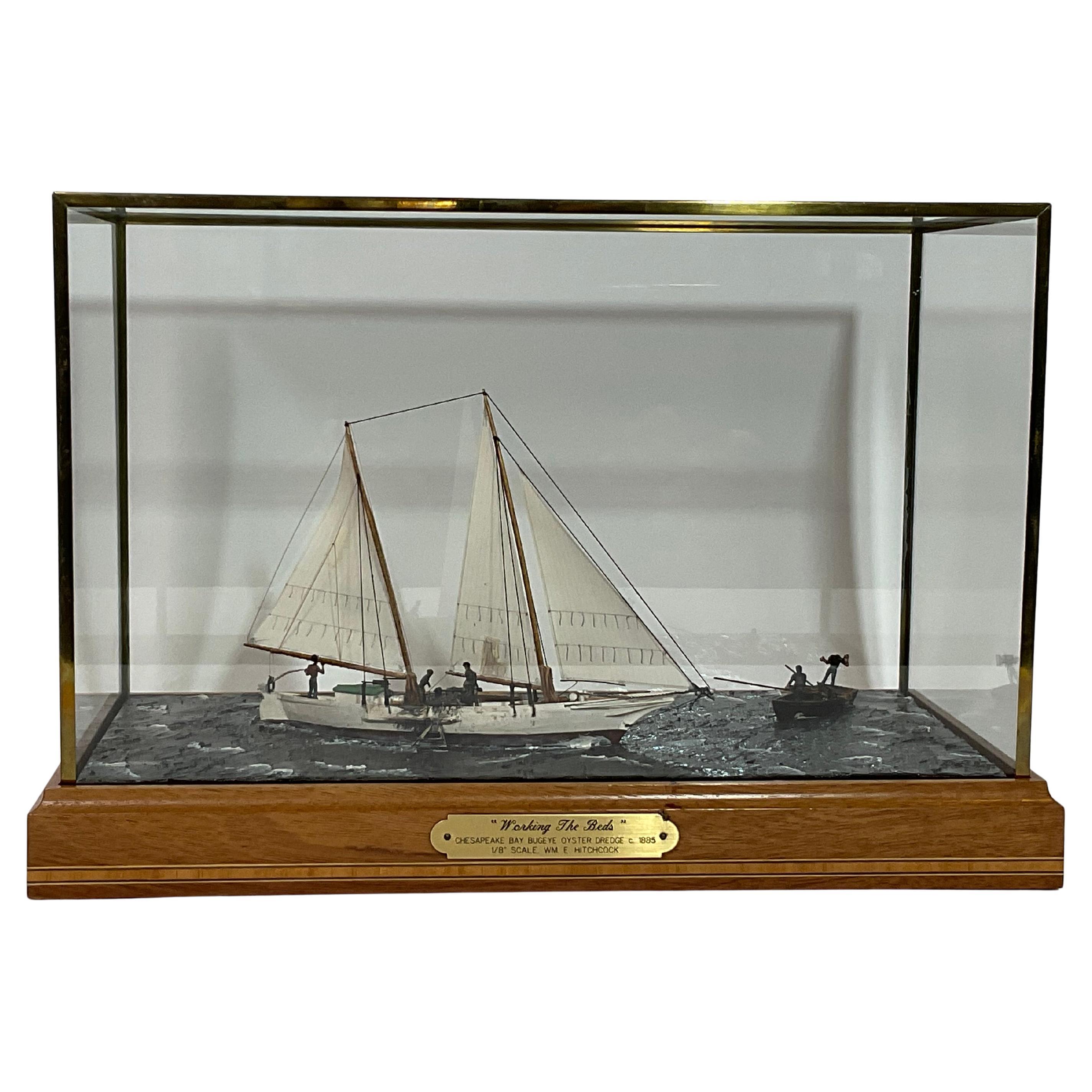 Maritime Diorama "Working the Beds" by Hitchcock