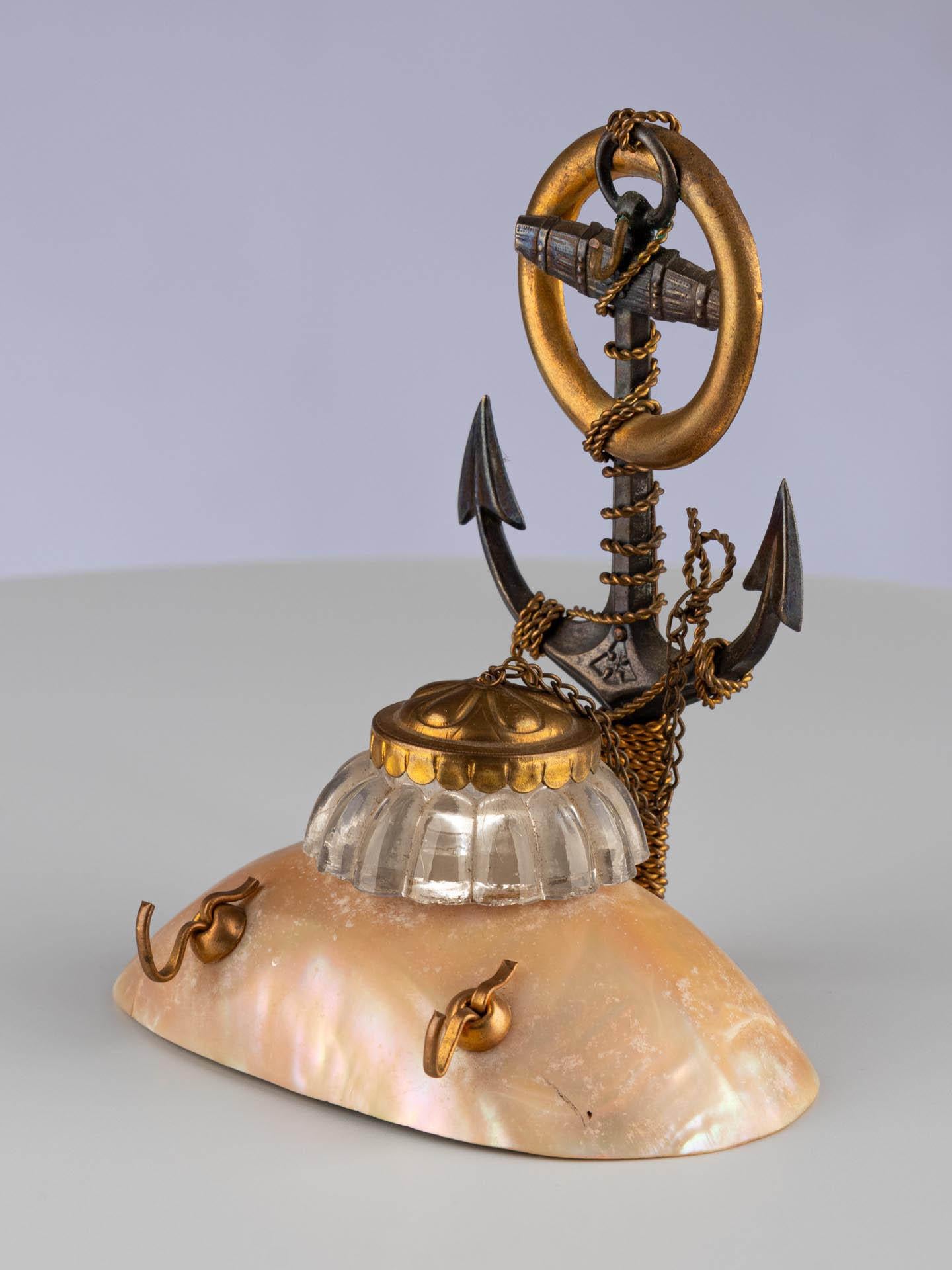 Metallo Calamaio marittimo, Fine XIX secolo, Francia, circa 1880 in vendita