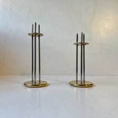 Maritime, Nautical Adjustable Candlesticks by Peter Seidelin Jessen, Delite