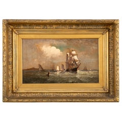 Maritime Oil Painting by American Marine Artist Marshall Johnson