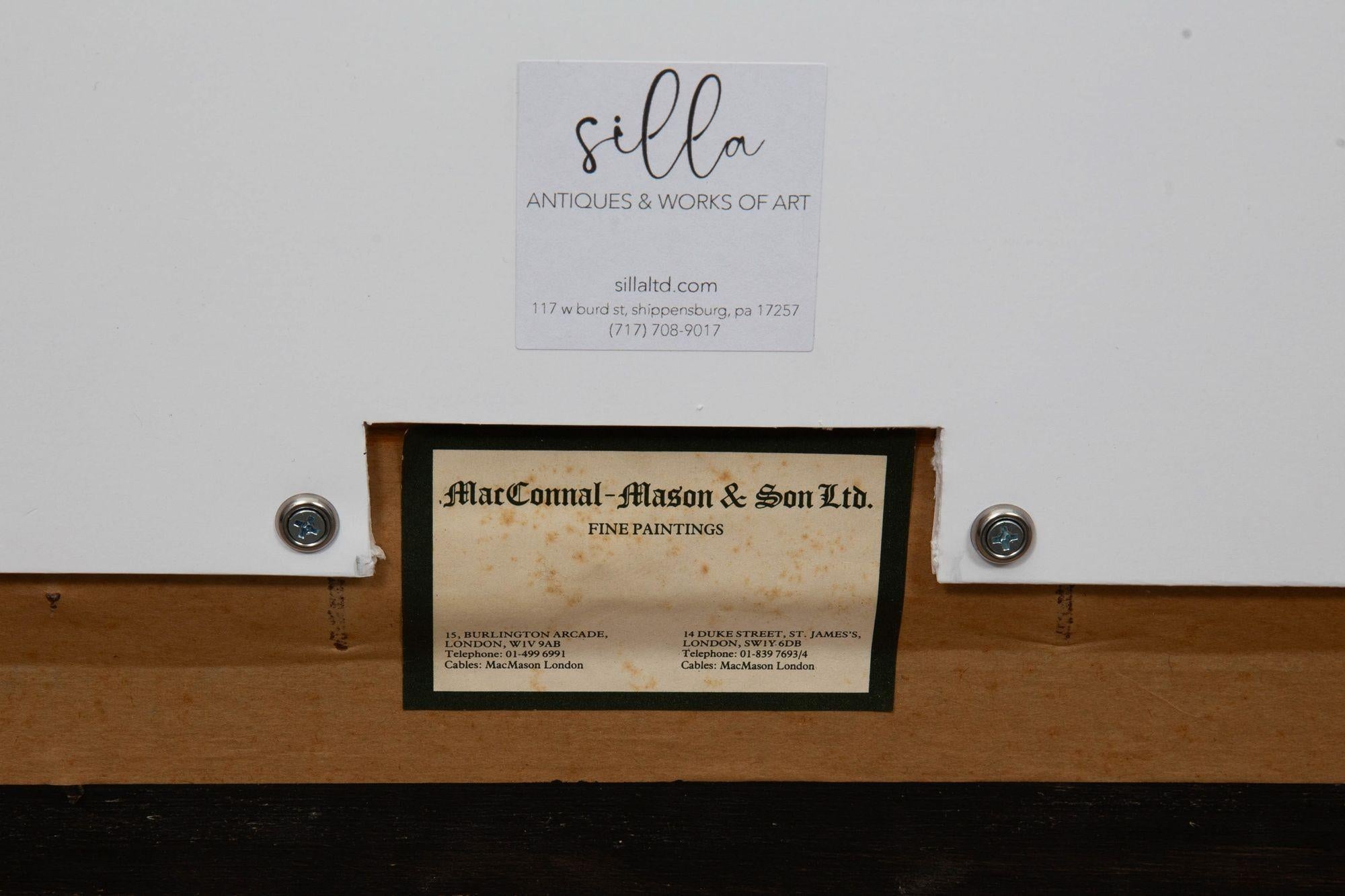 Peinture à l'huile maritime de Shannon battant Chesapeake par Henry Scott R.S.A. en vente 14