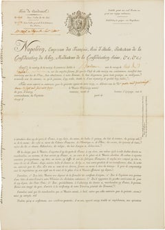 Maritime Passport, signed by Napoleon Bonaparte