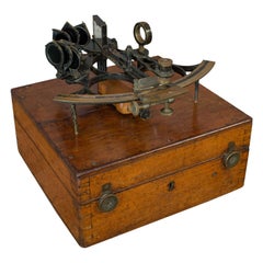 Maritime Sextant, Brass, Admiralty, Naval, Instrument, Victorian, circa 1900