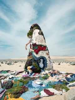 "A Tajo Abierto Paracas II" Fotografie, Stickerei, Wüste, Natur