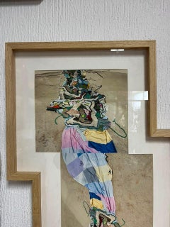 «Open-Cut Paracas VII», lienzo de algodón, 70 x 40 cm, fotografía de un bordado, 2024