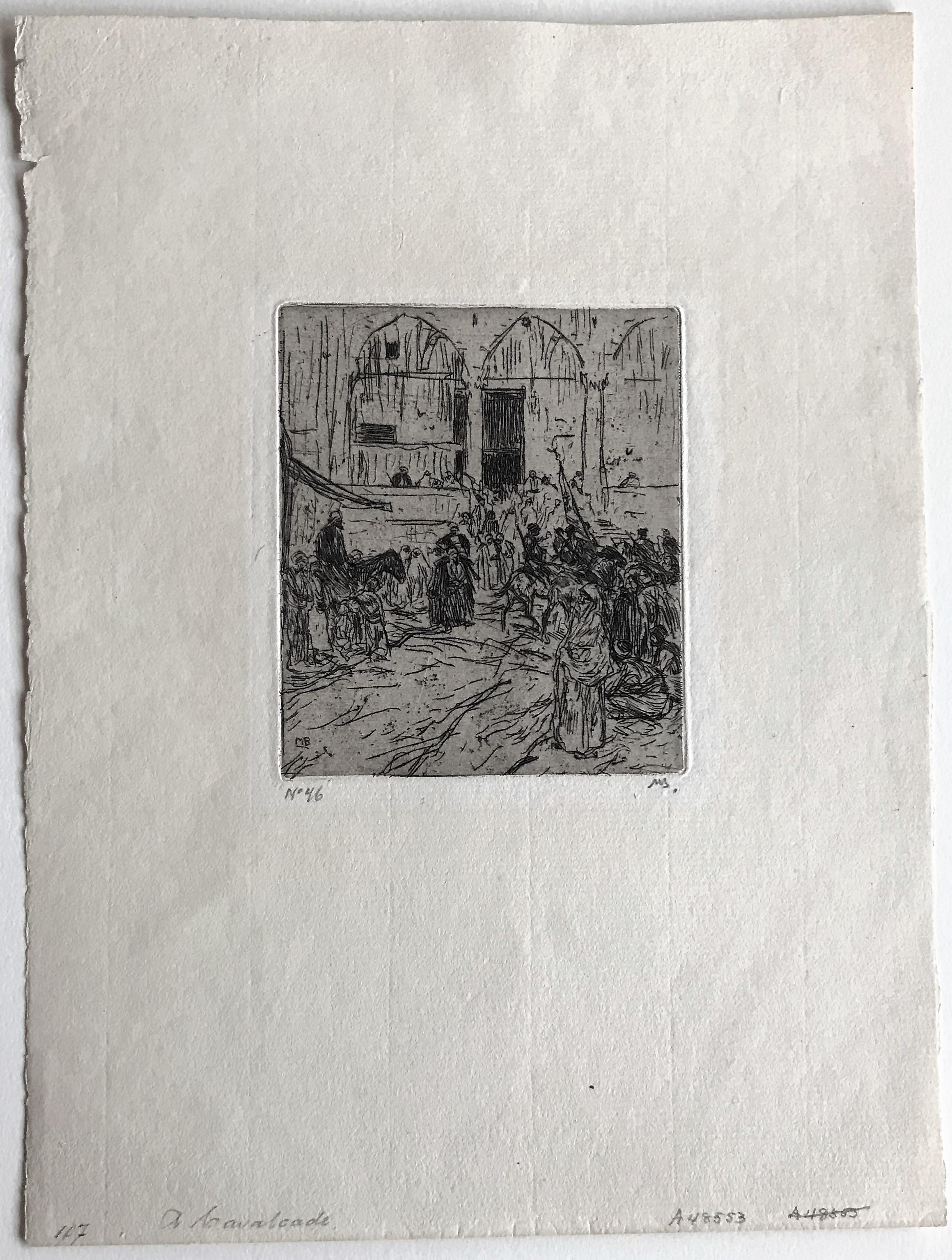 Kavalkadenholz. (Alte Meister), Print, von Marius Bauer
