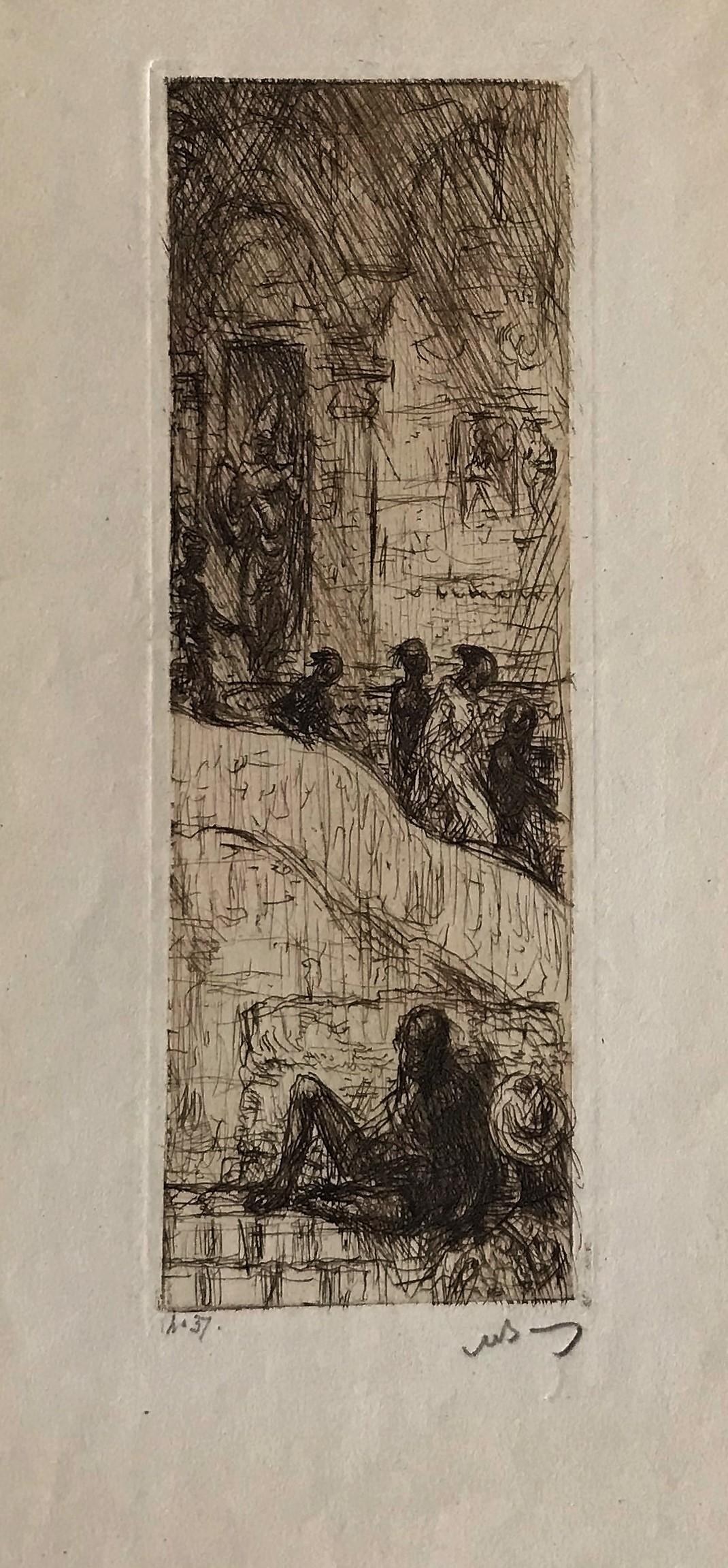 Temple at Tanjore - Print by Marius Bauer