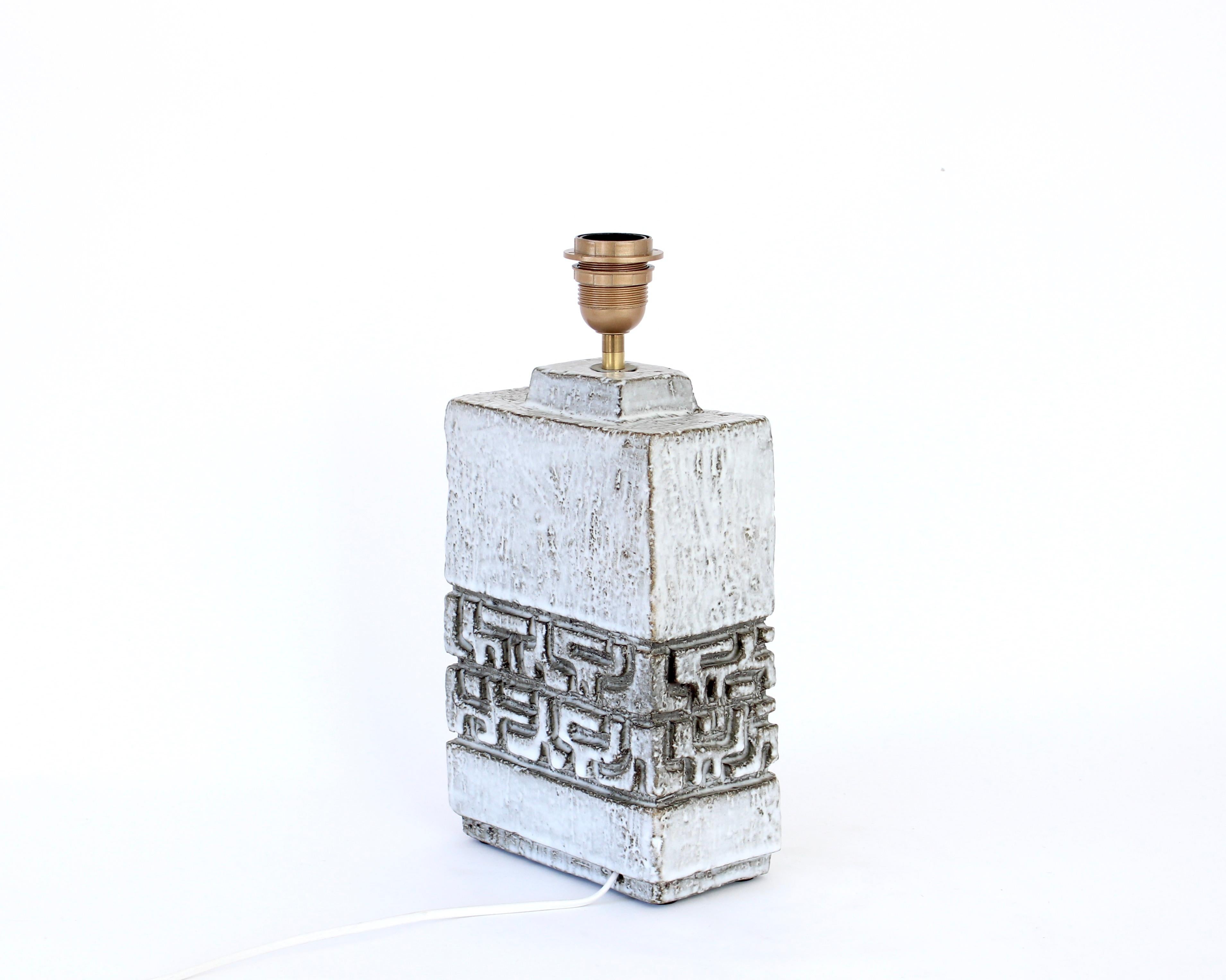 Marius Bessone Ceramic Table Lamp France c 1960 - 1970 Vallauris For Sale 2