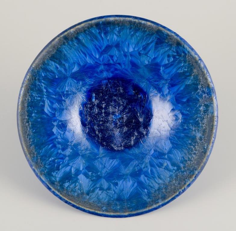 Francese Marius Bessone per Vallauris. Unica ciotola in ceramica con smalto cristallino. in vendita