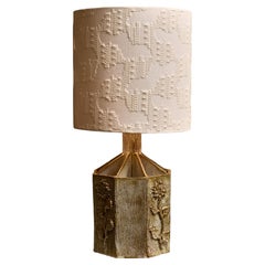 Marius Bessone Octogonal Ceramic Table Lamp