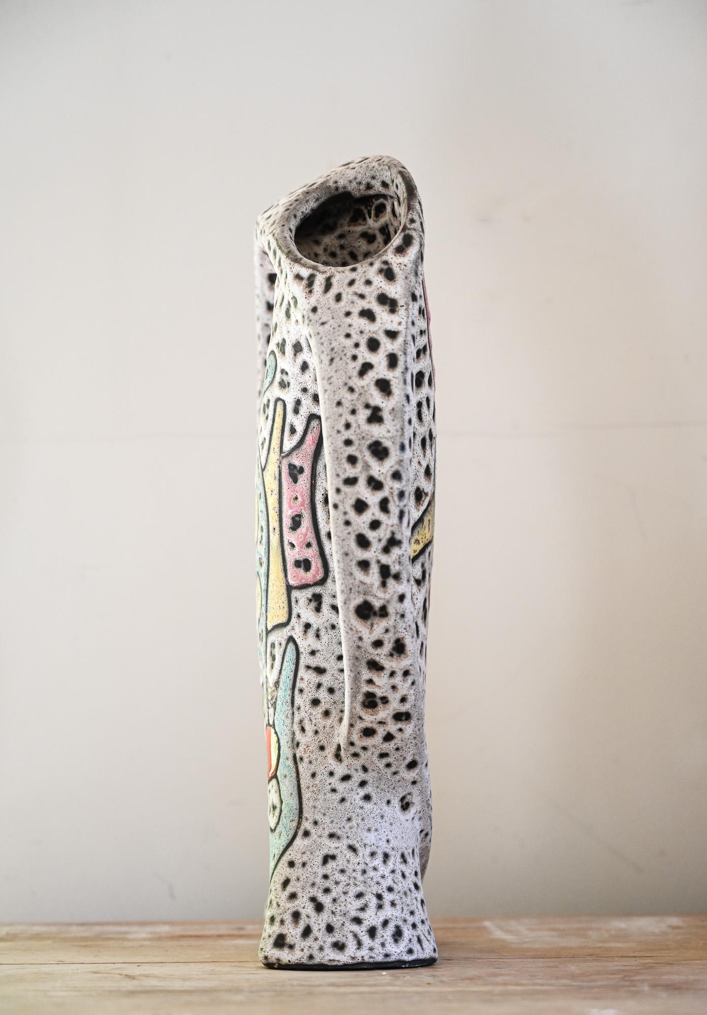 Francese Vaso scultoreo Marius Bessone - Vallauris, 1950 ca. in vendita