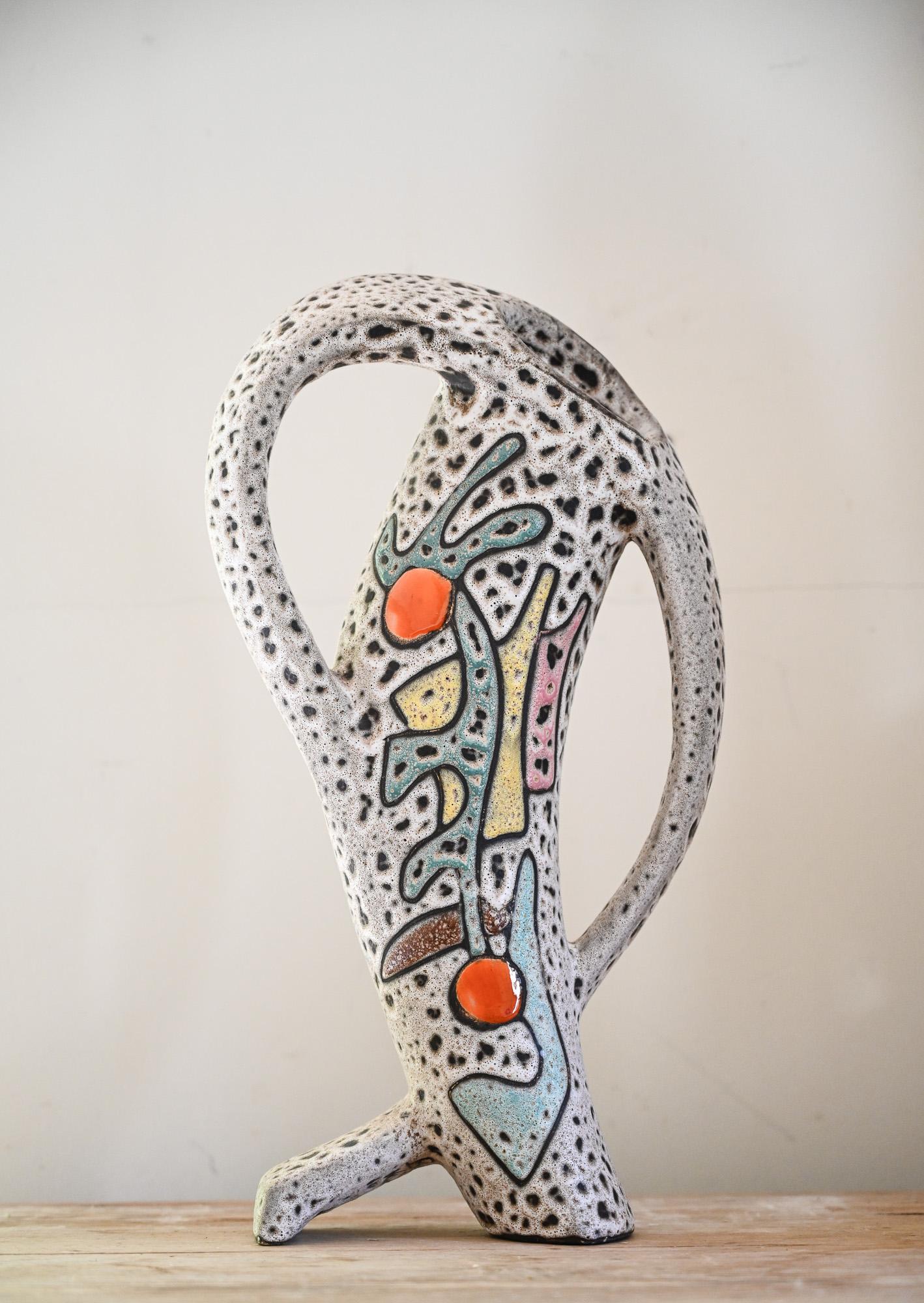 XX secolo Vaso scultoreo Marius Bessone - Vallauris, 1950 ca. in vendita