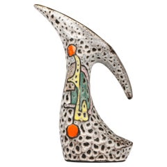 Marius Bessone Vallauris Mid-Century Sculptural Art Pottery Pitcher