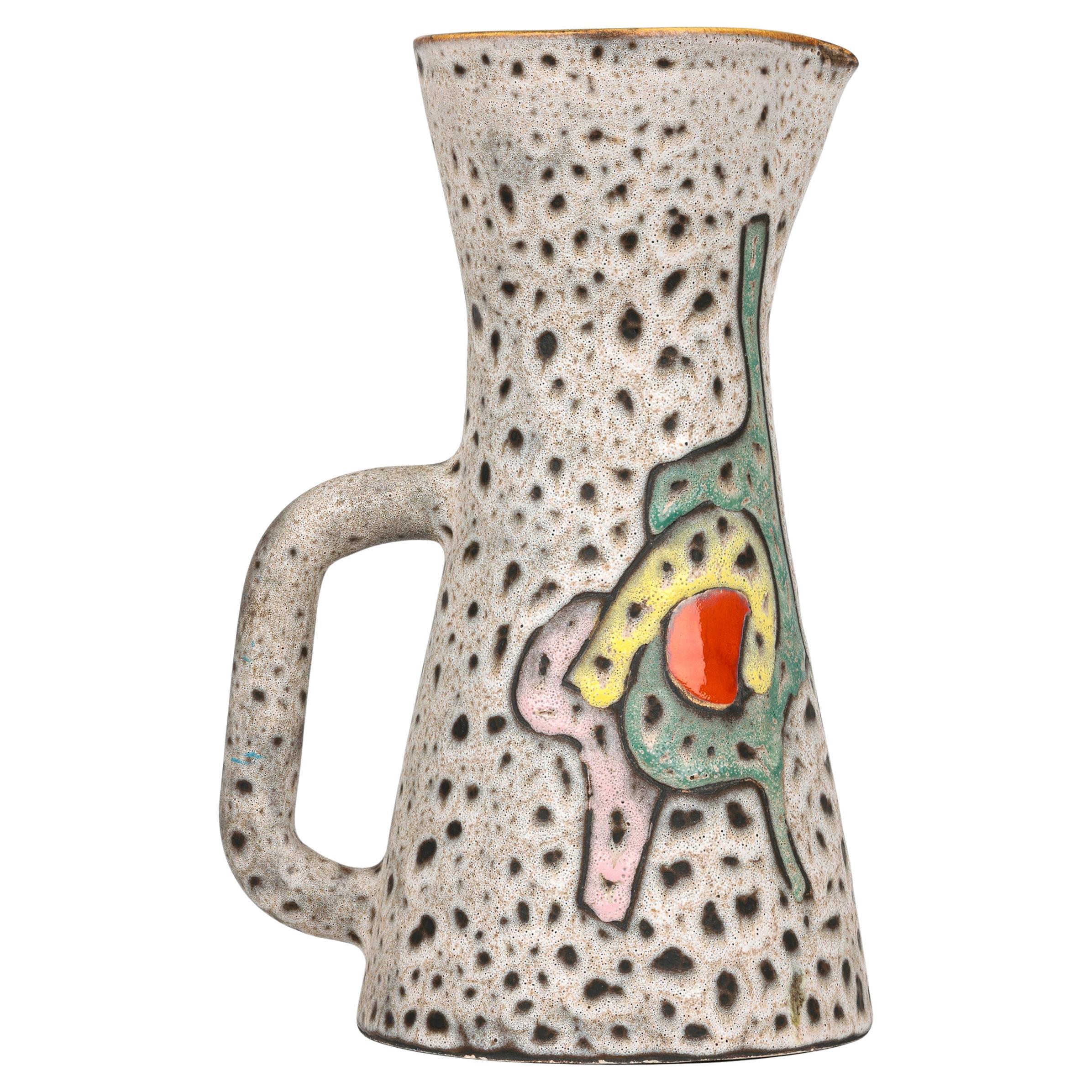 Marius Bessone Vallauris Mid-Century Sculptural Art Pottery Pitcher in vendita