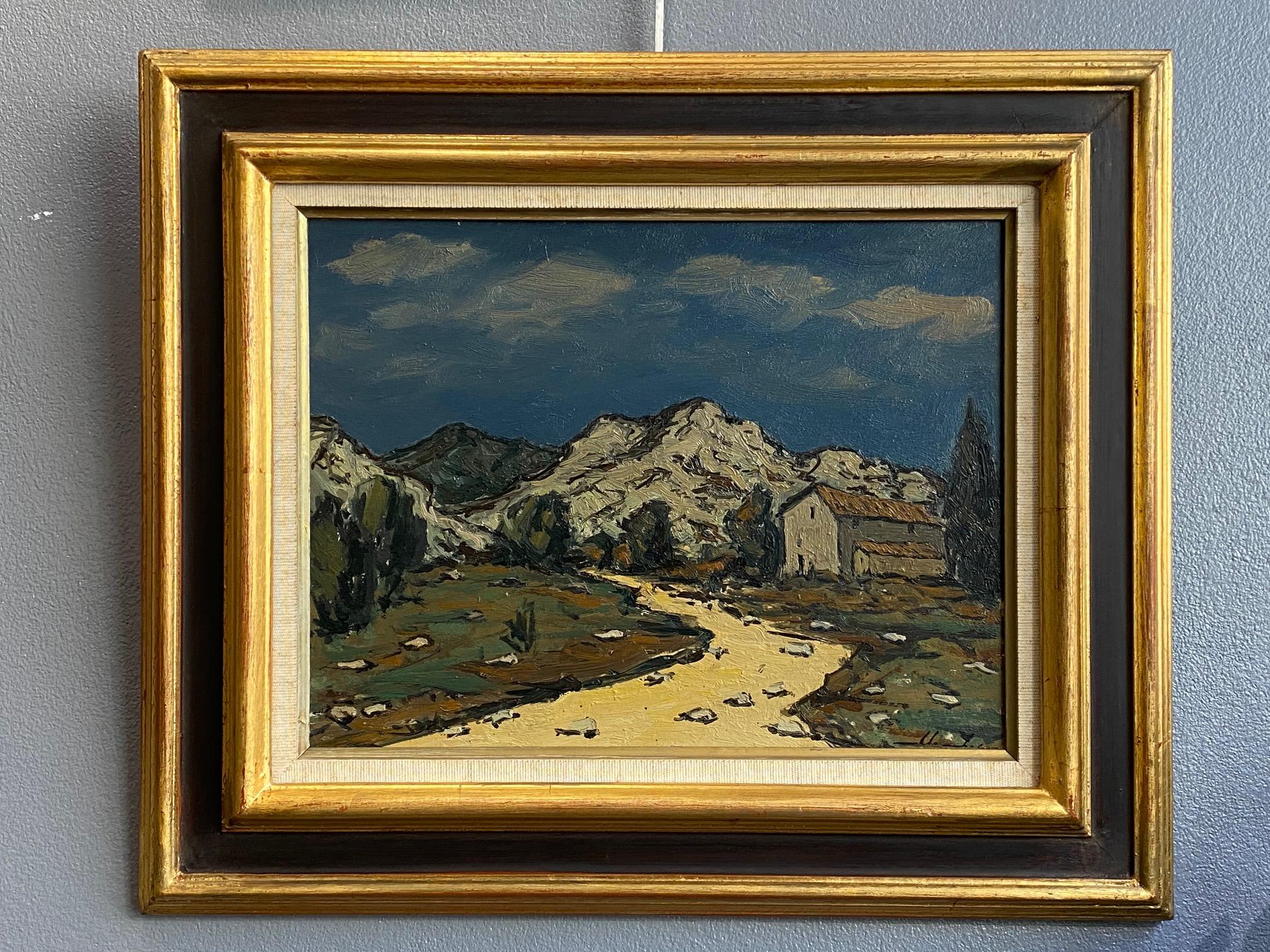 Musée de l'Athénée n°2 by Marius Chambaz - Oil on wood 28x35 cm For Sale 5