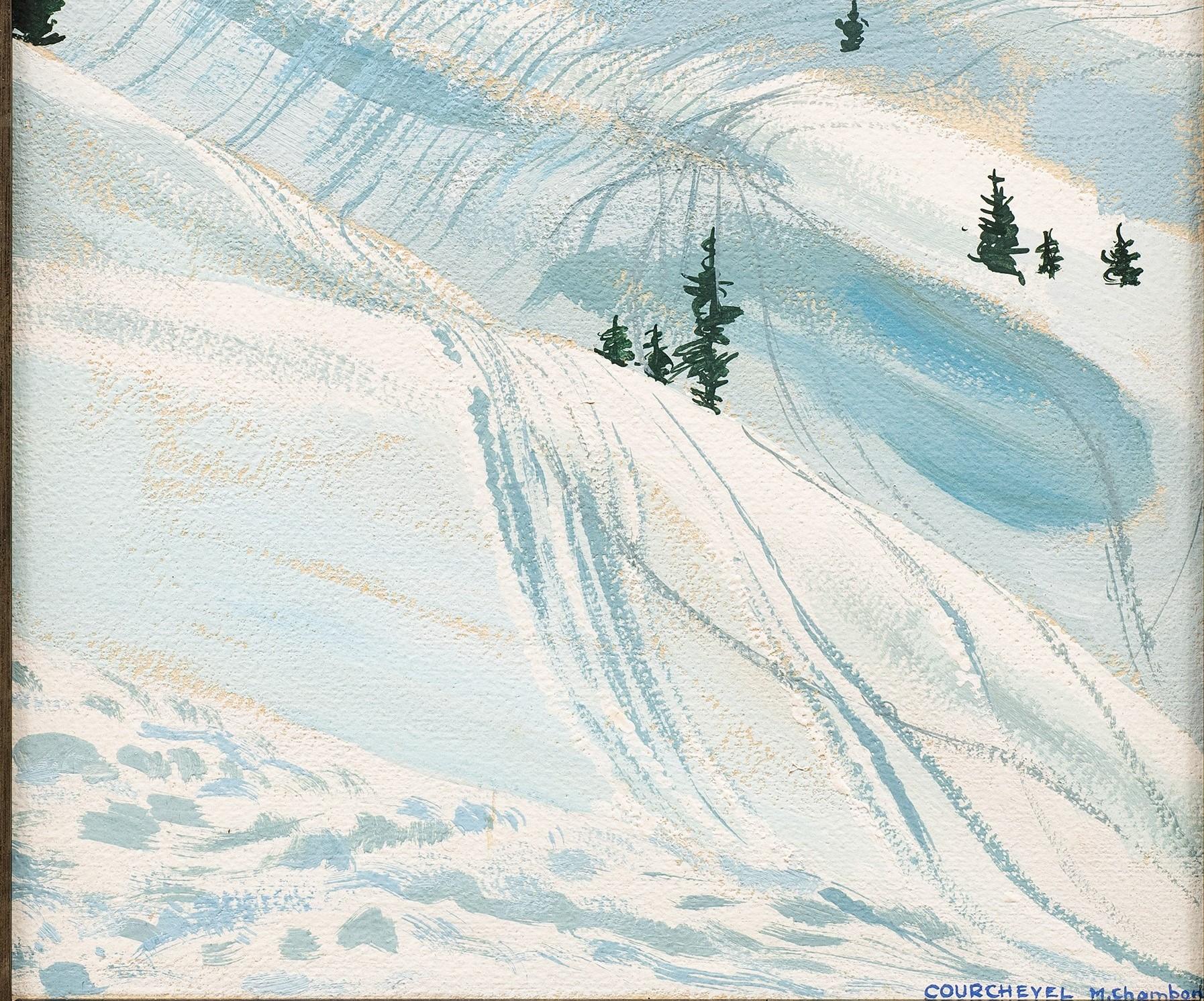 Première route à Courchevel, Alpes françaises de Marius Chambon (Français, 1876-1962) en vente 3