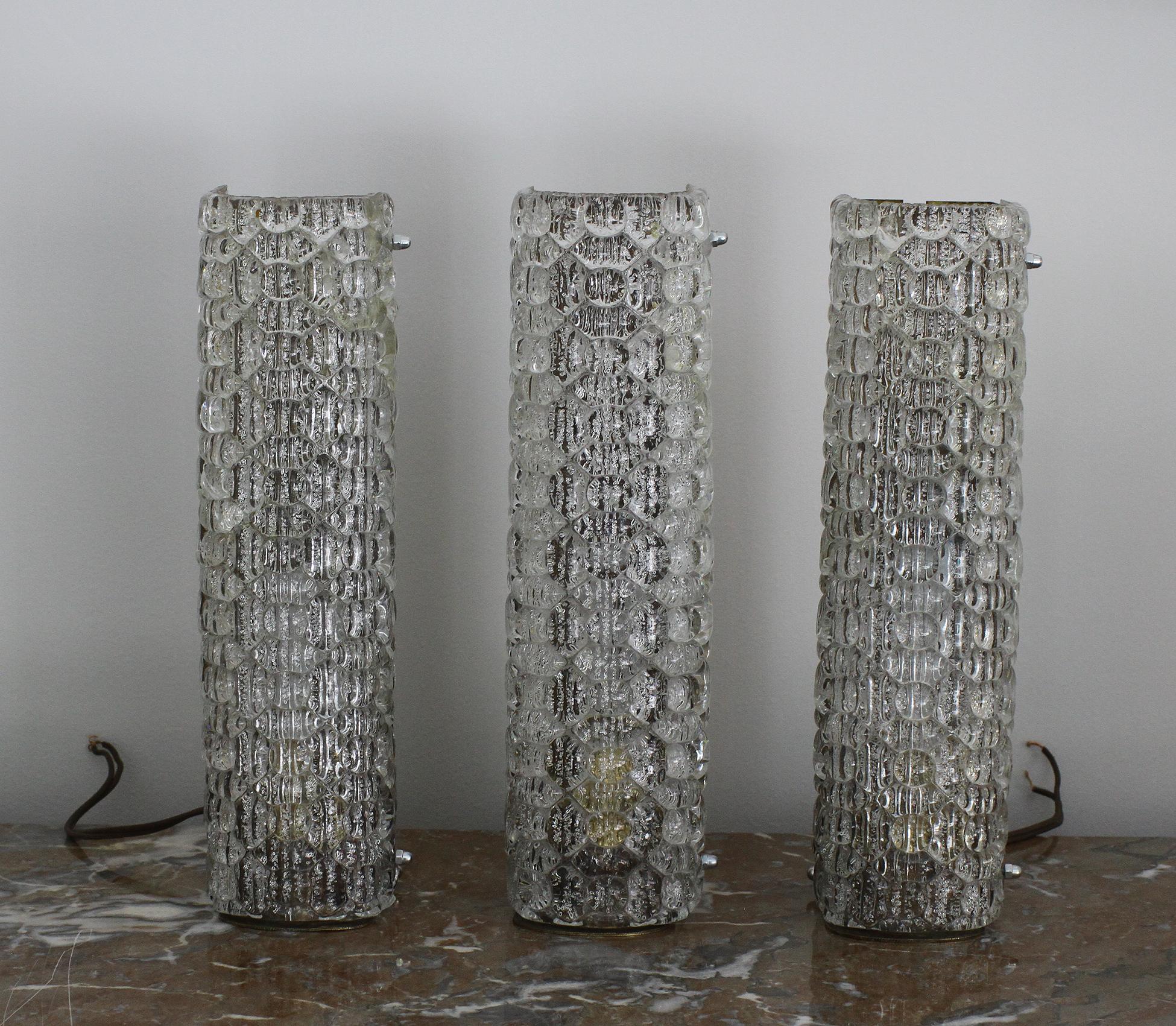 French Marius Ernest Sabino, Exceptional Set of Sconces
