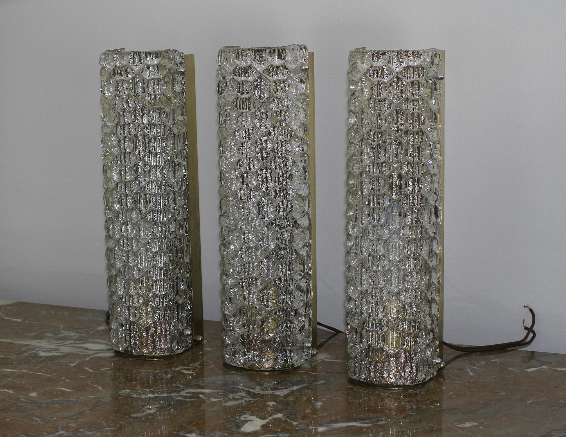Mid-20th Century Marius Ernest Sabino, Exceptional Set of Sconces