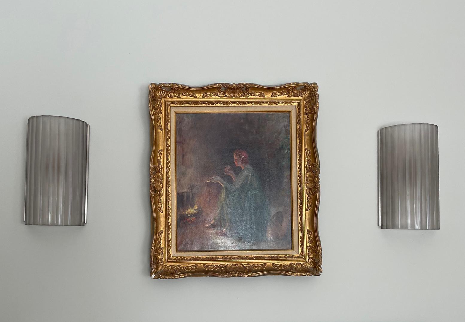 Marius Ernest Sabino, Paar Art-Déco-Wandleuchter im Angebot 1