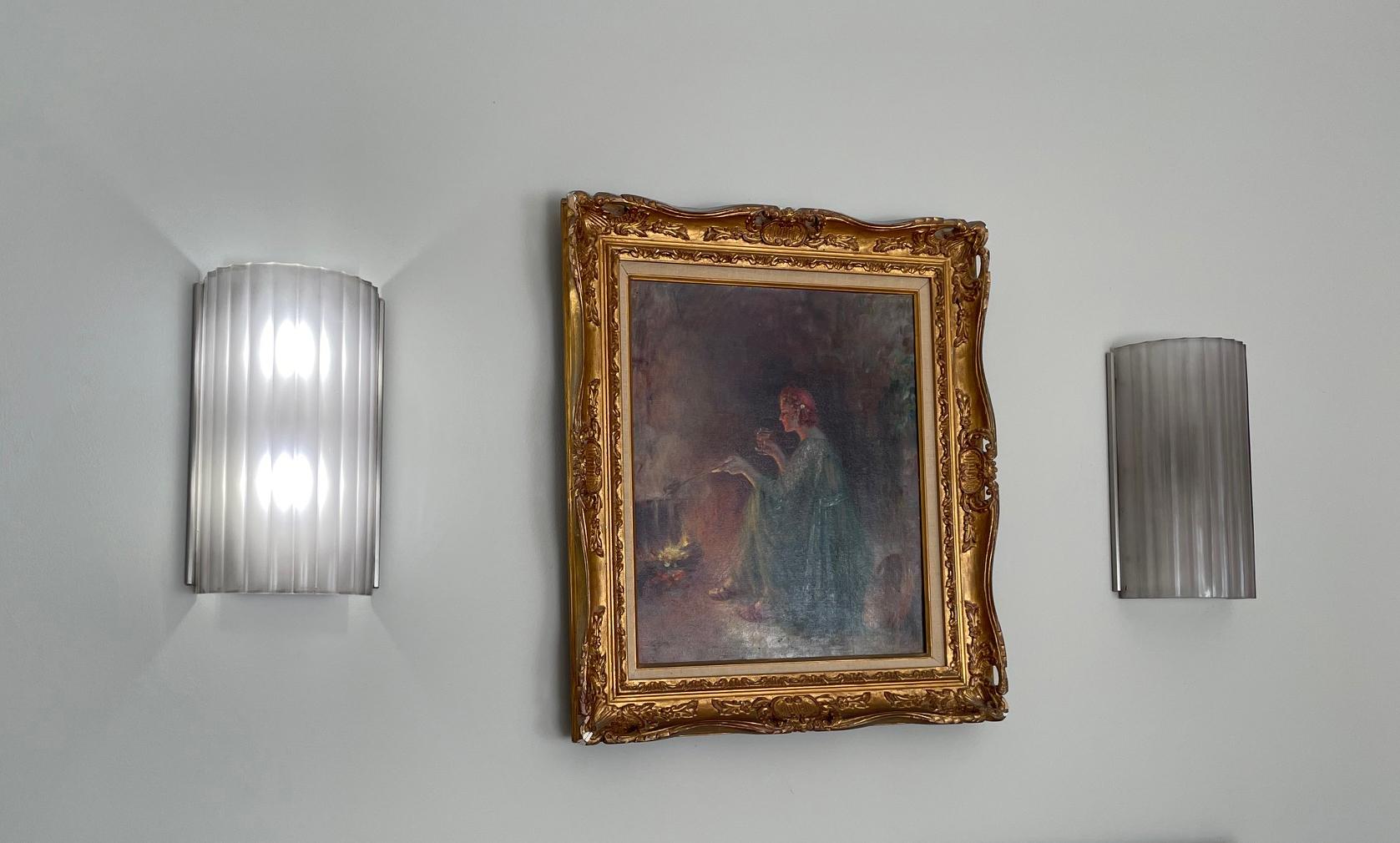 Marius Ernest Sabino, Paar Art-Déco-Wandleuchter im Angebot 2