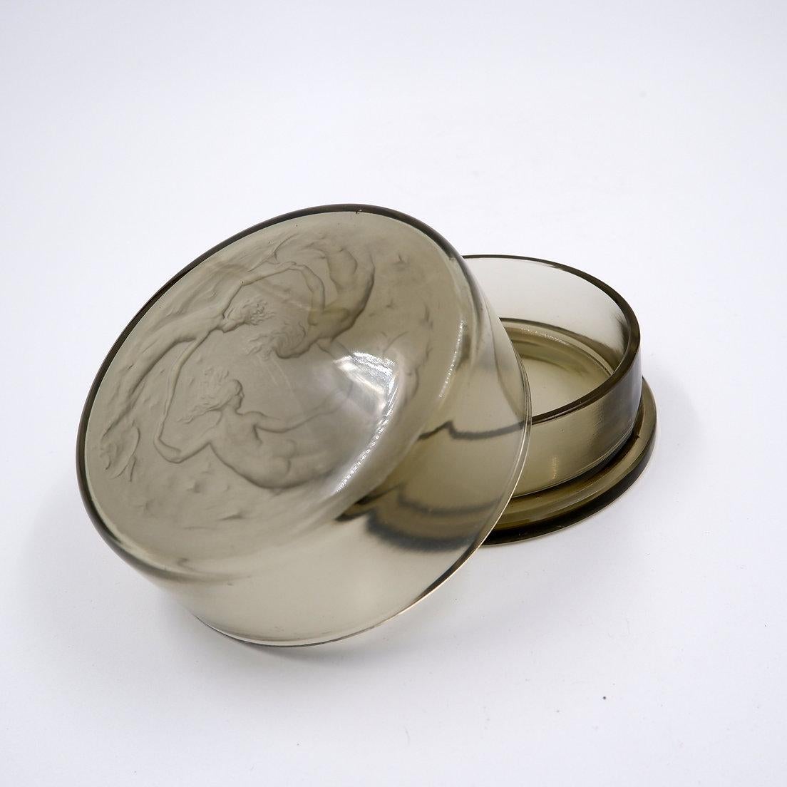 Marius-Ernest Sabino Caja decorativa Tres sirenas nadadoras Art Nouveau en venta