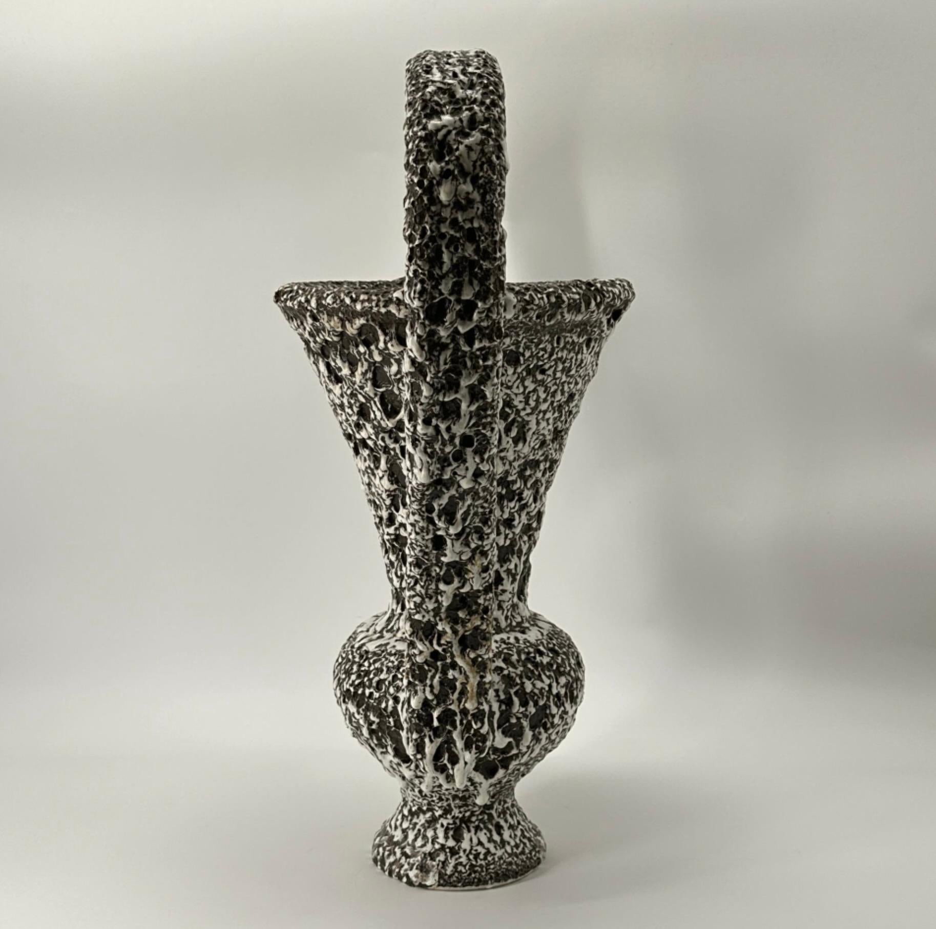 Mid-Century moderno Marius Giuge per Vallauris Vaso grande in ceramica in vendita