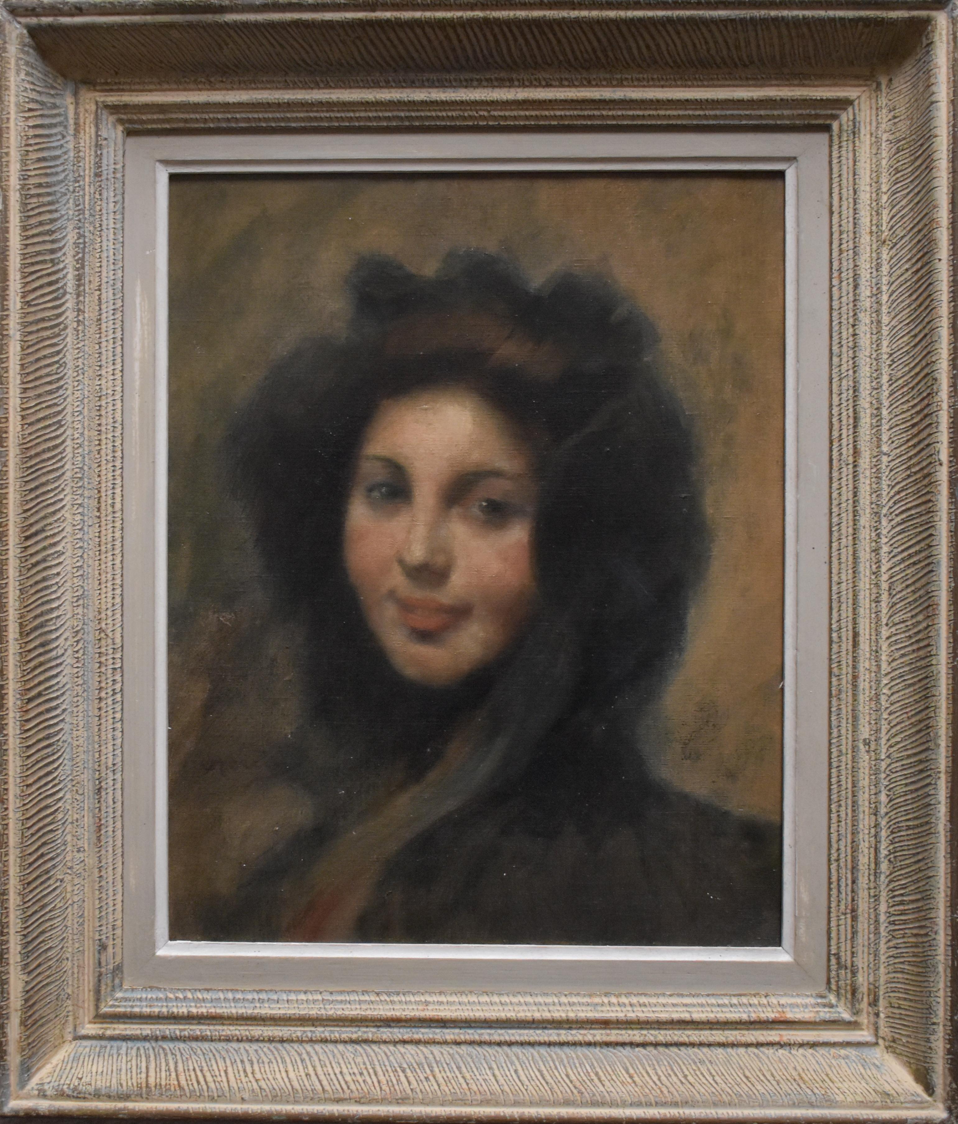 Marius Jean Antonin Mercié Portrait Painting - Antonin MERCIE (1845-1916) French Belle Époque Portrait