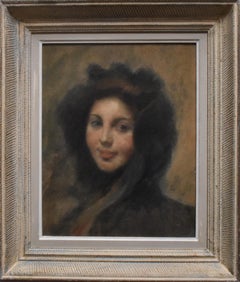 Antique Antonin MERCIE (1845-1916) French Belle Époque Portrait