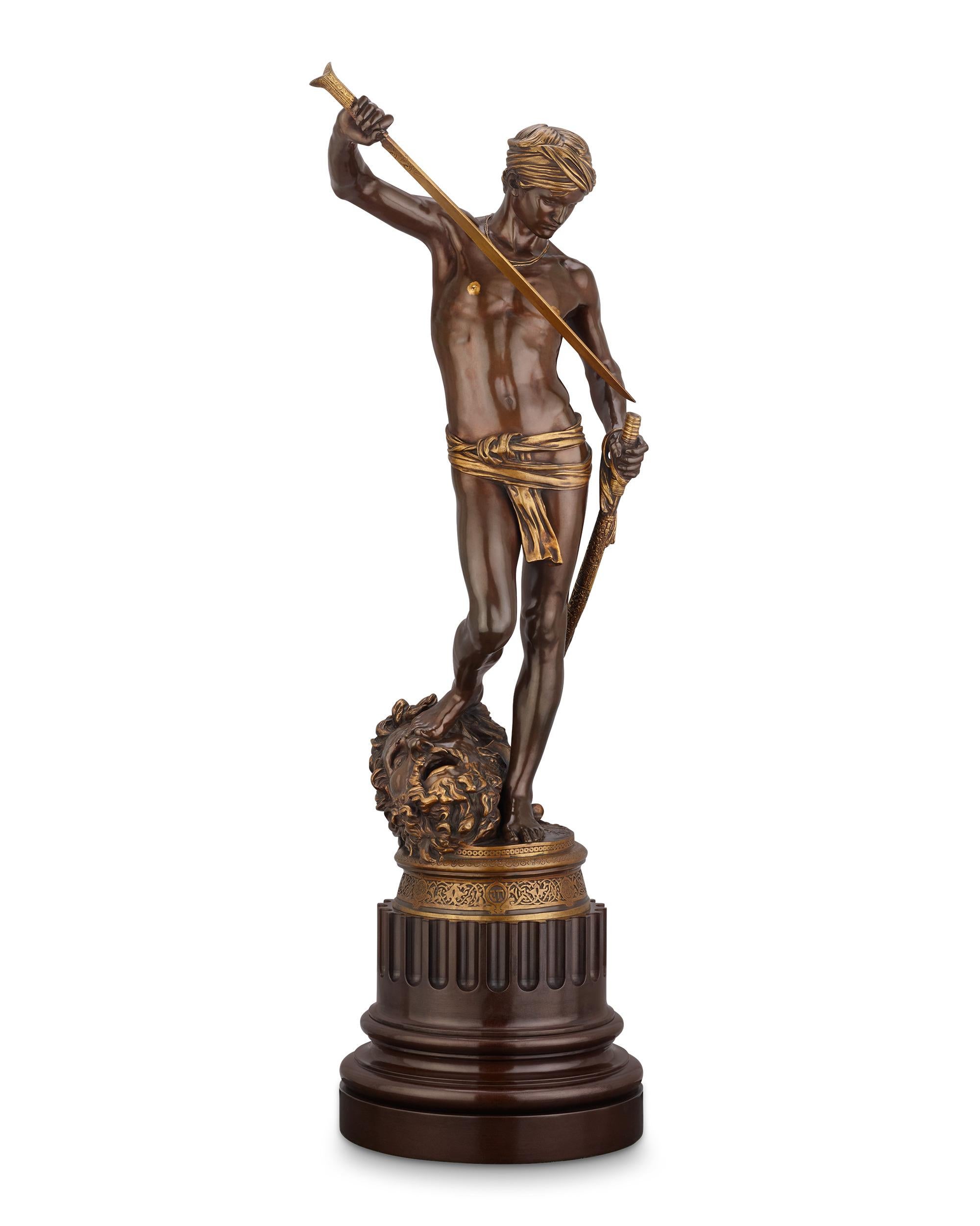 David Vainqueur de Goliath by Marius Jean Antonin Mercié