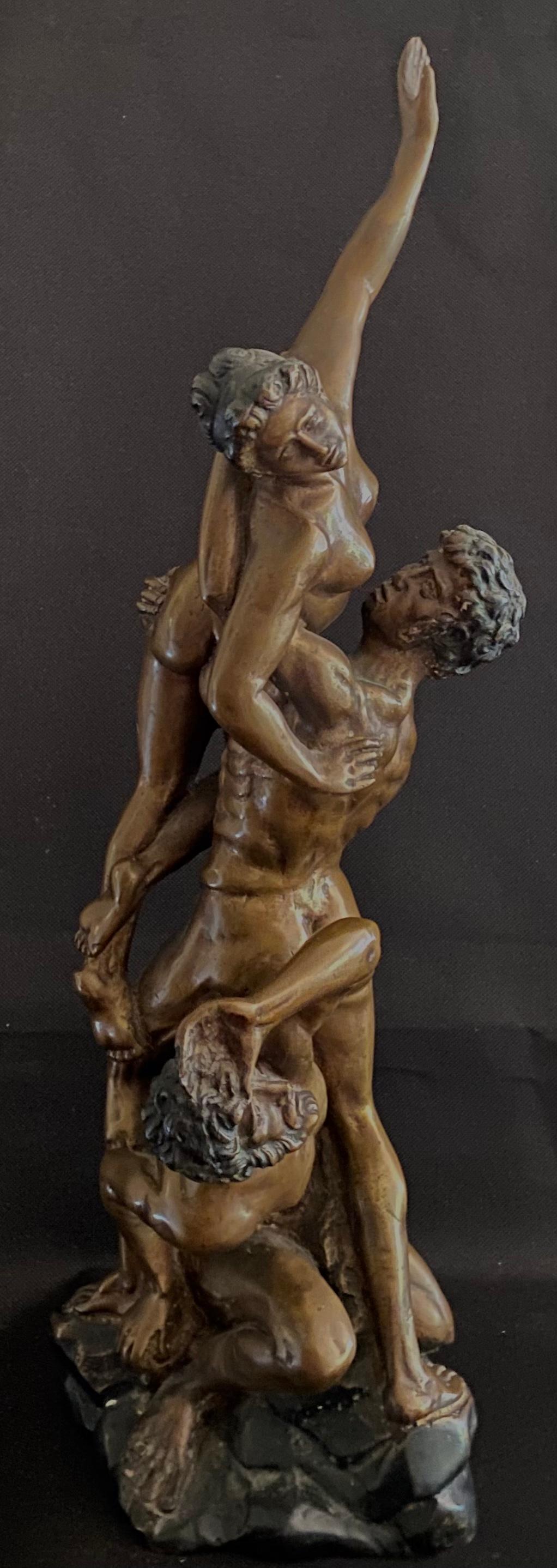 “Enlevement des Sabines” - Sculpture by Marius Jean Antonin Mercié