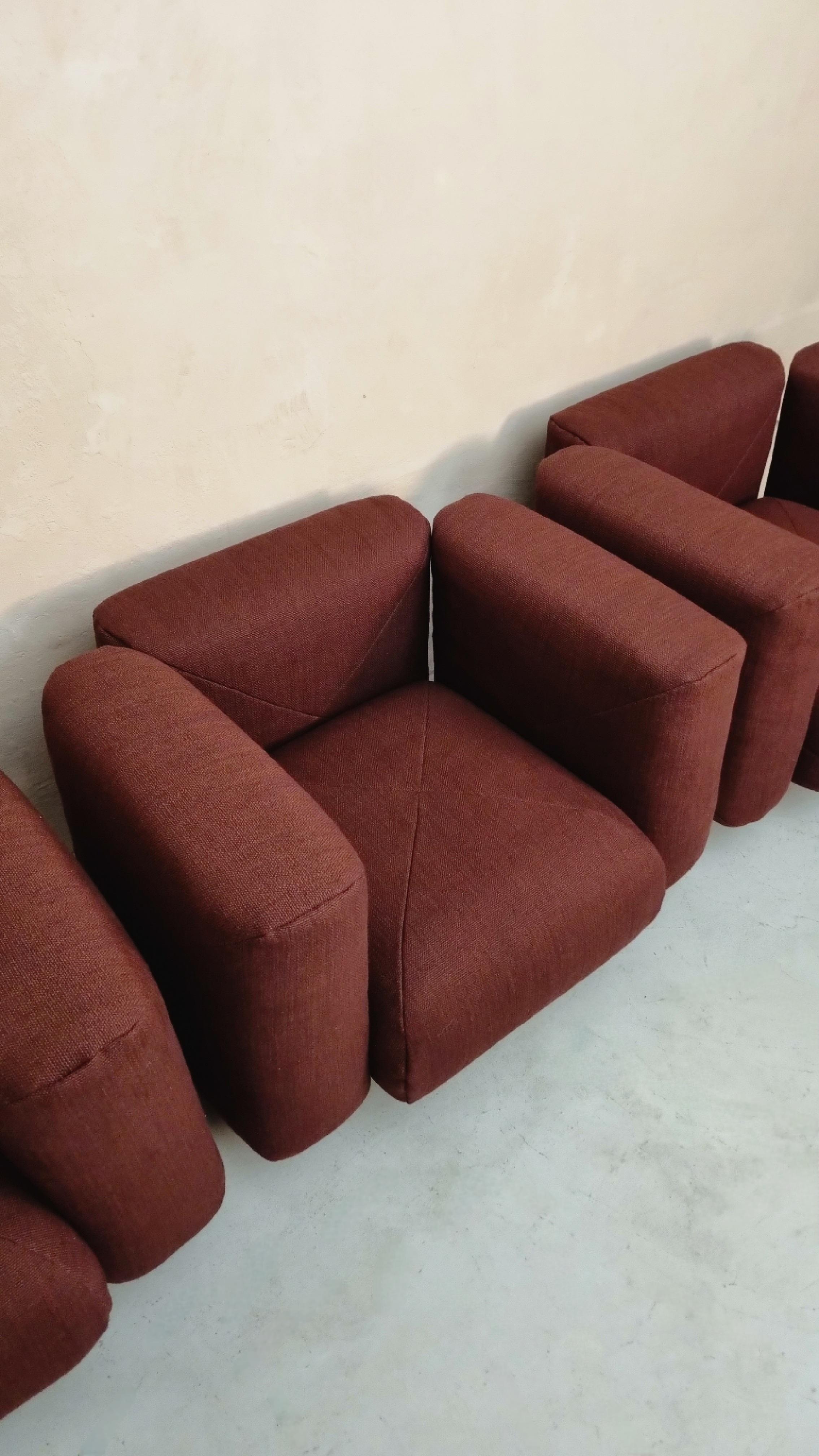 Mid-Century Modern Fauteuils Marius & Marius dessinés par Mario Marenco pour Arflex 1971 en vente