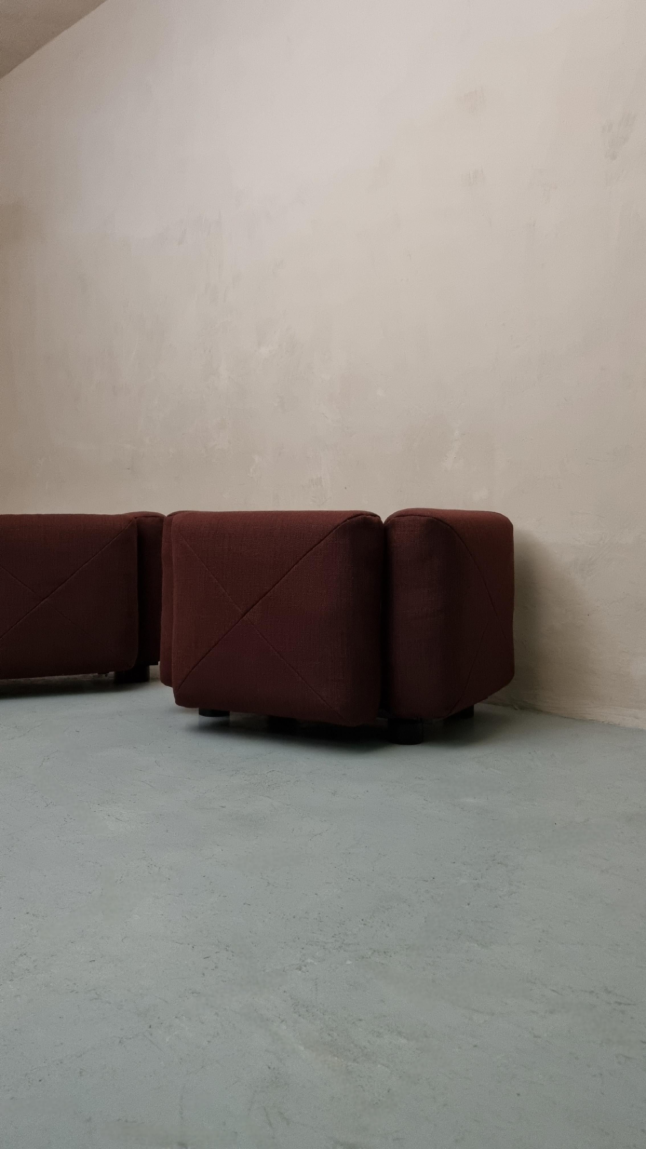 Mid-Century Modern Fauteuils Marius & Marius dessinés par Mario Marenco pour Arflex 1971 en vente