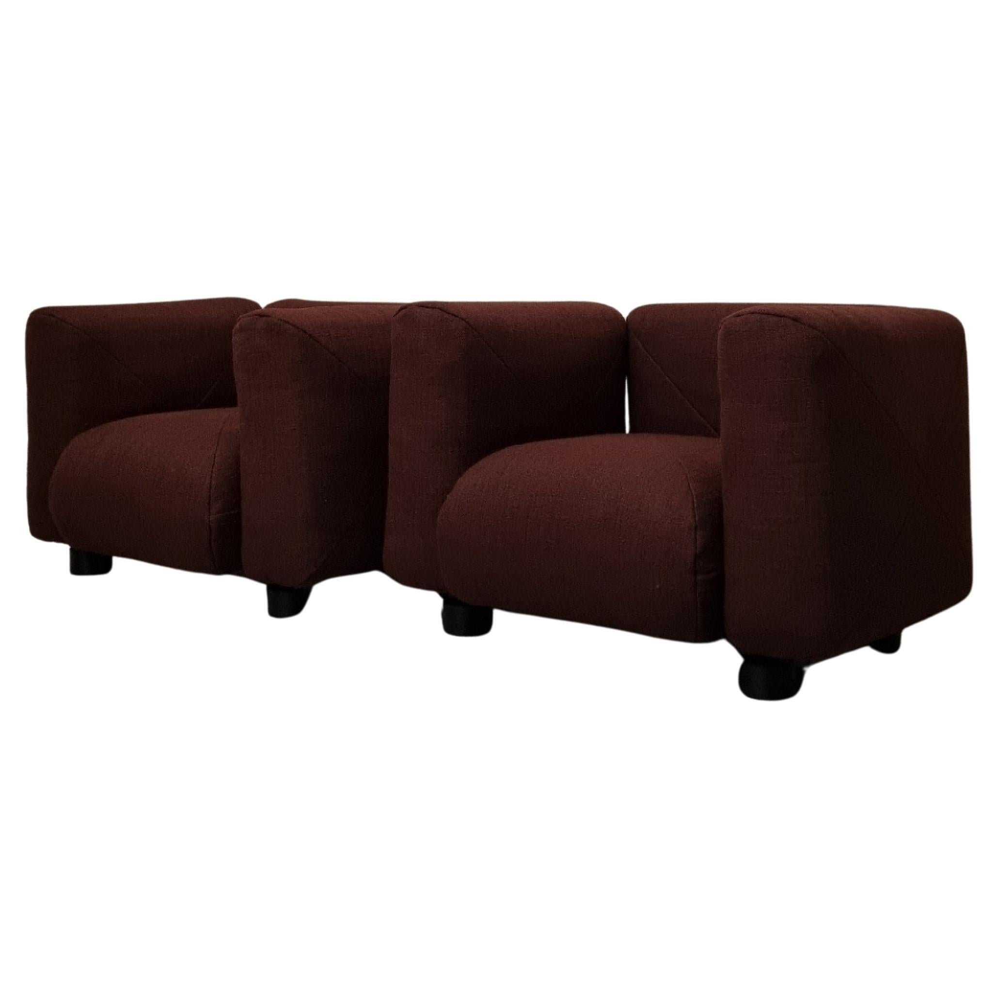 Marius & Marius armchairs designed by Mario Marenco For Arflex 1971