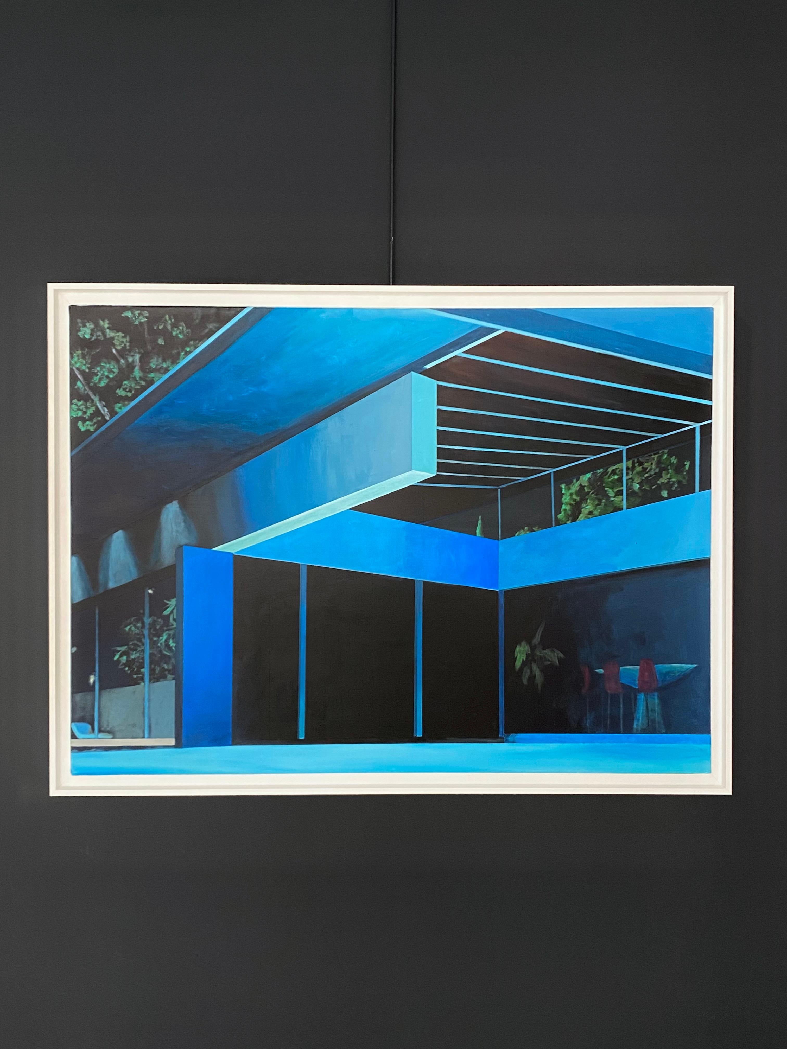 Blue is the night - Painting by Marius Messinese