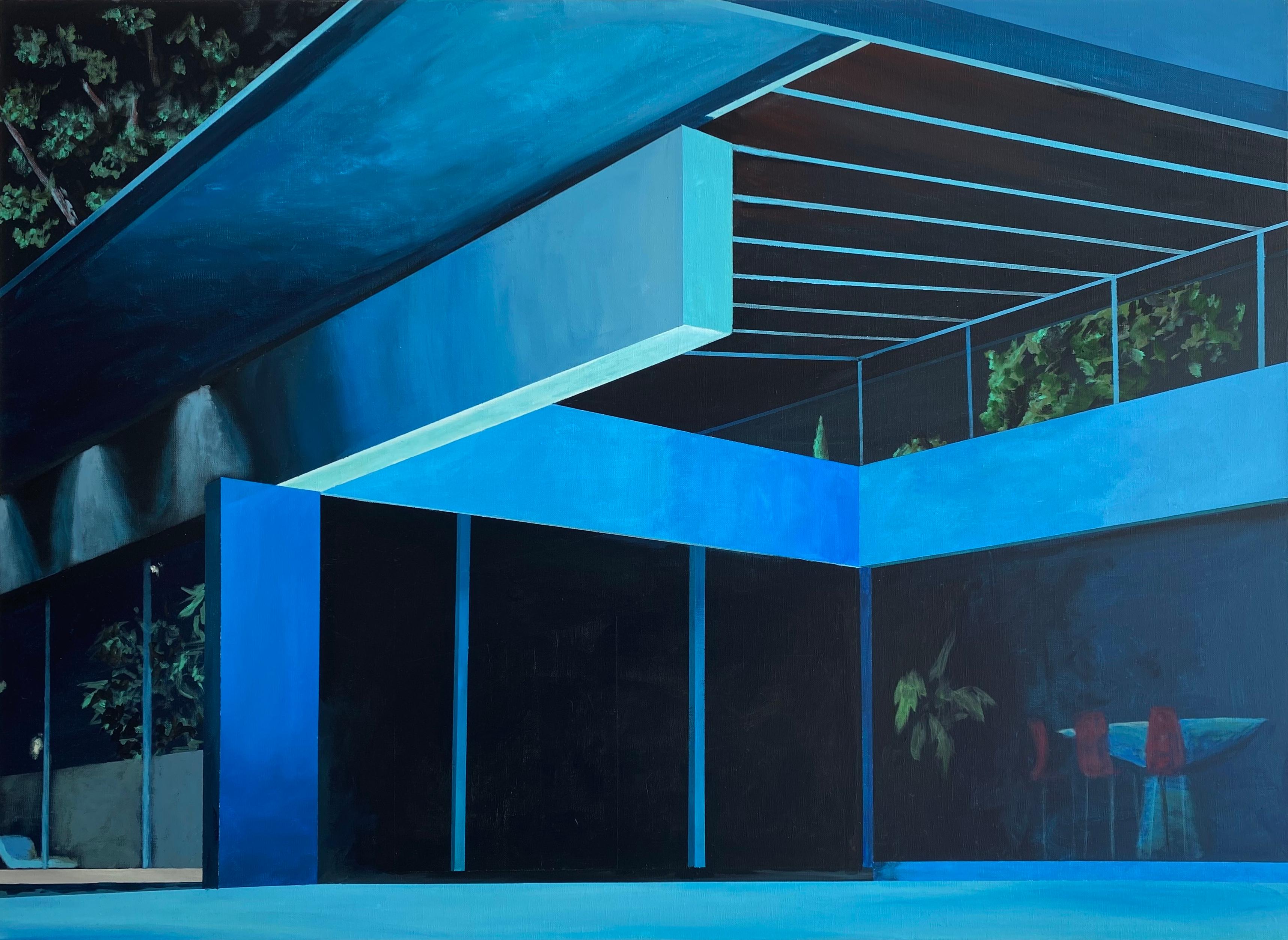 Marius Messinese Interior Painting - Blue is the night