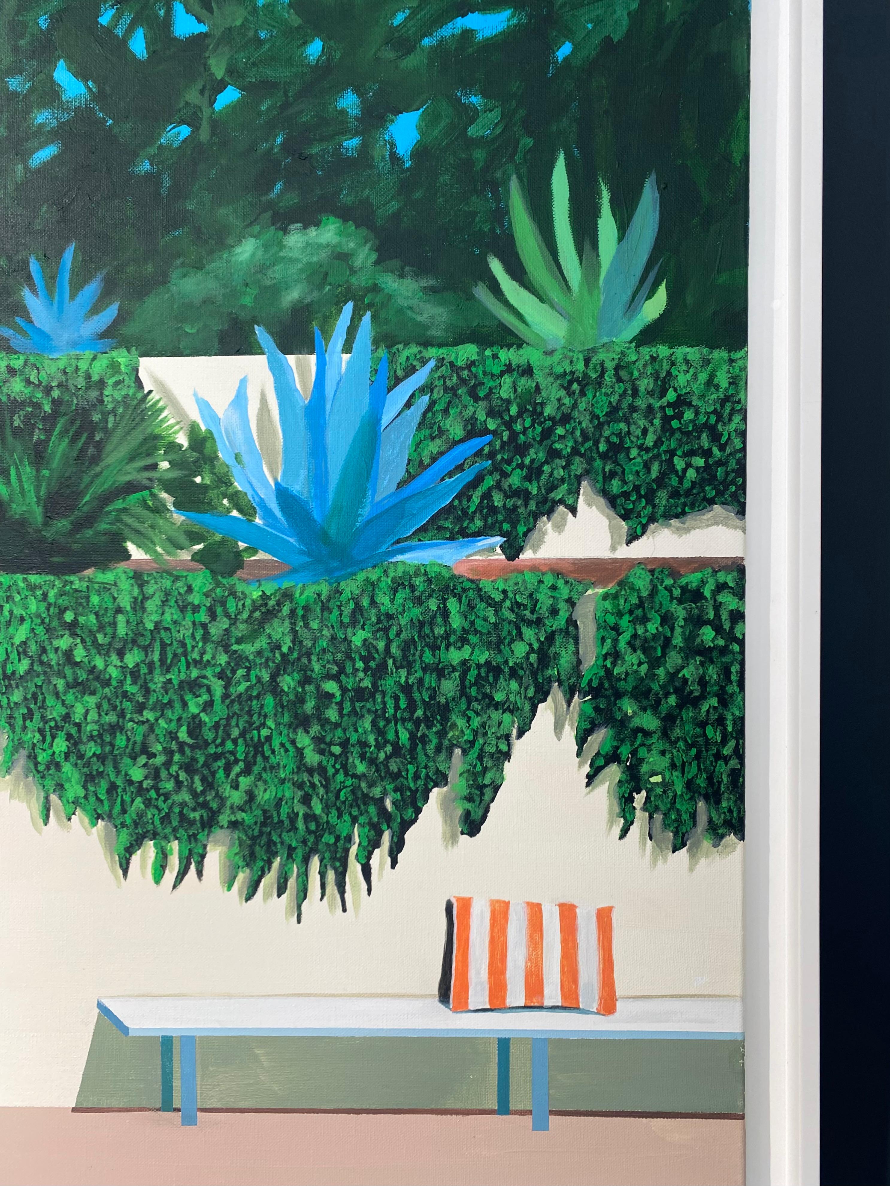 Niveau 1 du jardin - Contemporain Painting par Marius Messinese