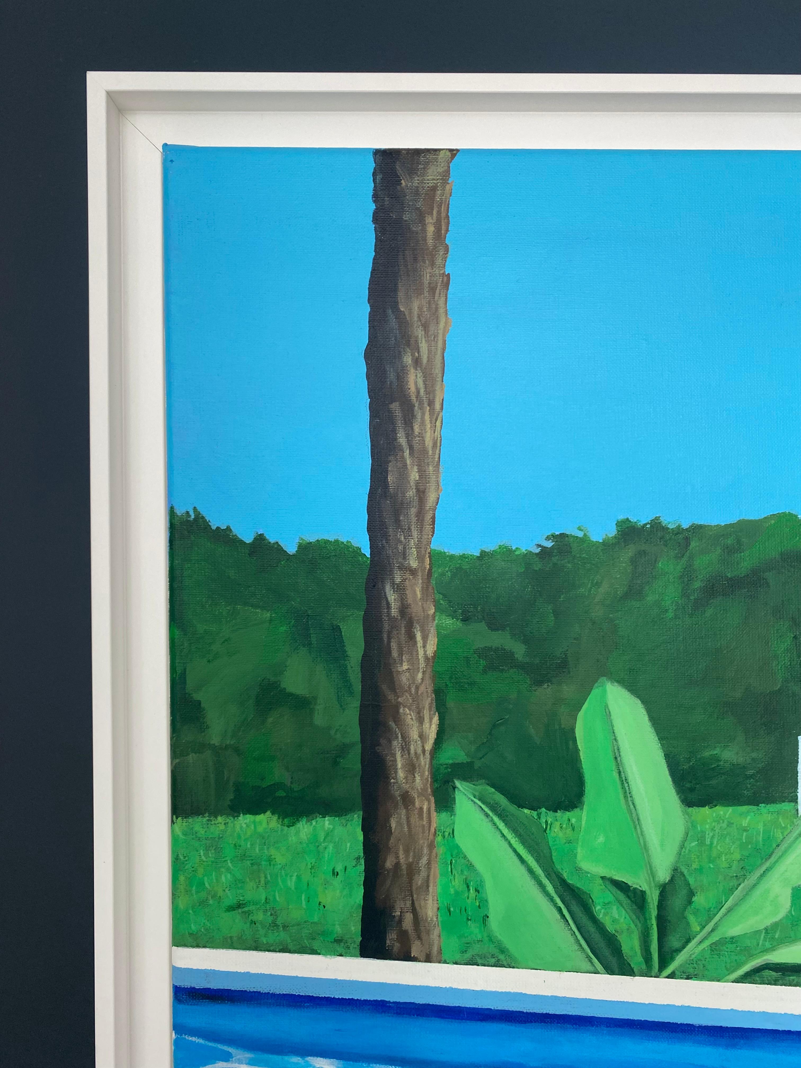 Hillside (Blau), Figurative Painting, von Marius Messinese