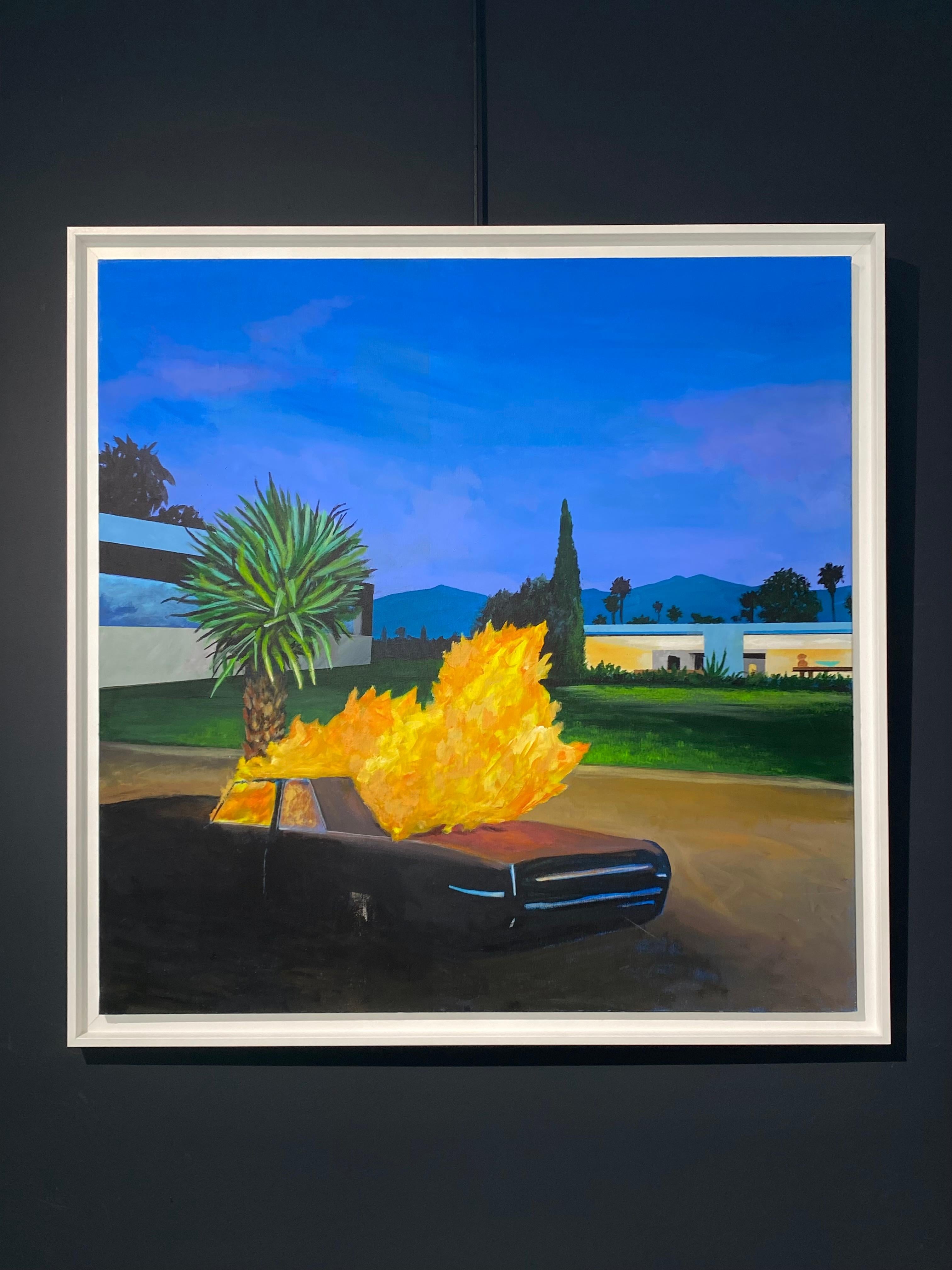 In Flammen – Painting von Marius Messinese