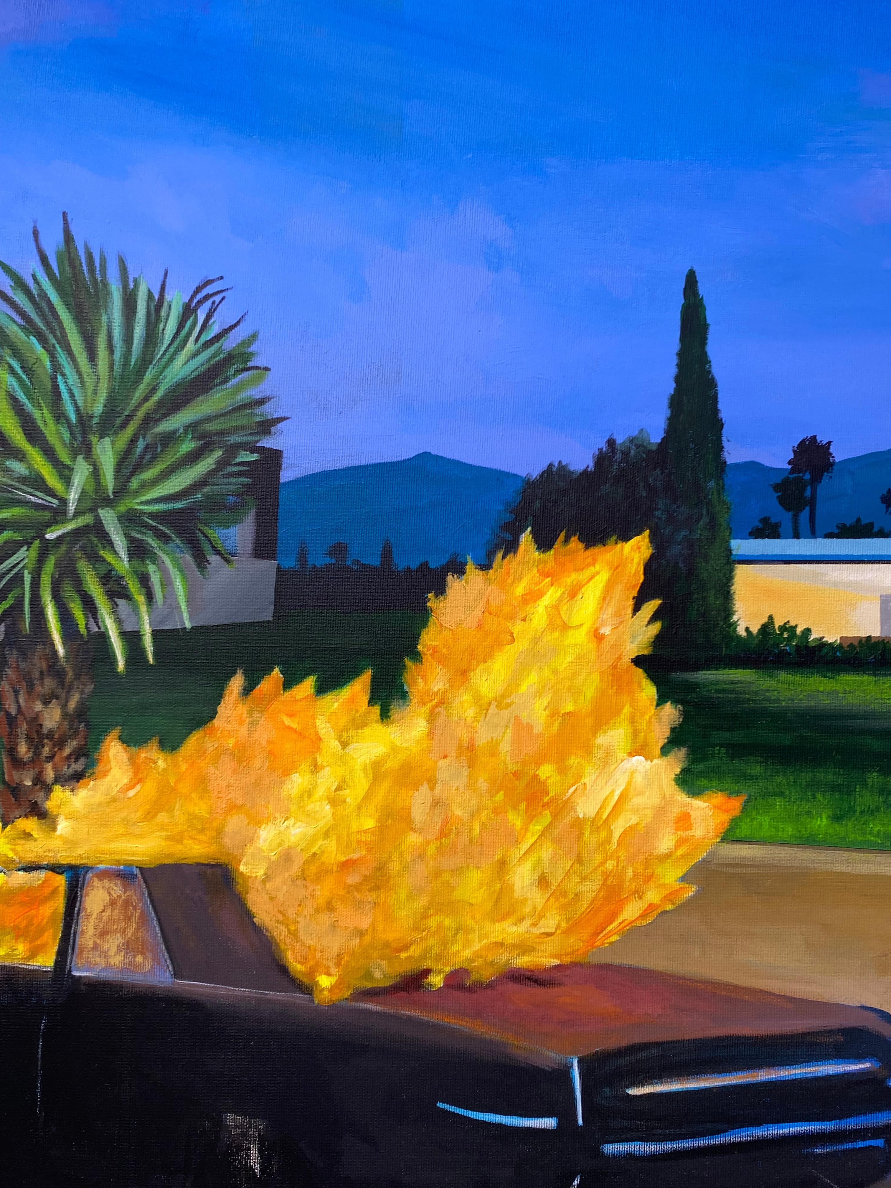 In Flammen (Zeitgenössisch), Painting, von Marius Messinese