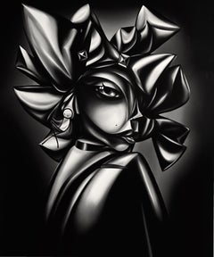 «See Yourself in My Eye», cuadro al óleo de gran formato, 71" x 59", de Marius Seidlitz