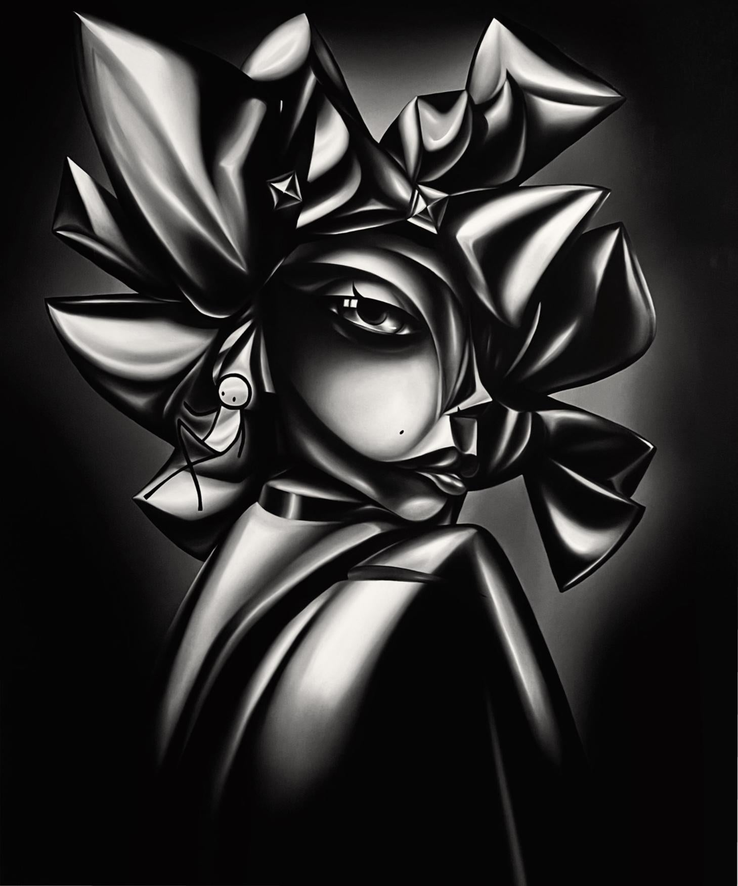 Marius Seidlitz								 Portrait Painting - "See Yourself in My Eye" Oil Painting 71" x 59" inch by Marius Seidlitz